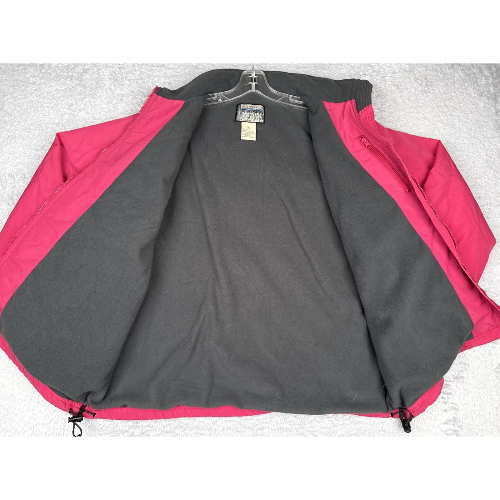 Vintage Cabela's Jacket Mens XL Pink Windbreaker Full Zip Fleece Lined Nylon Pockets Hiking Outdoor Size US XL / EU 56 / 4 - 2 Thumbnail