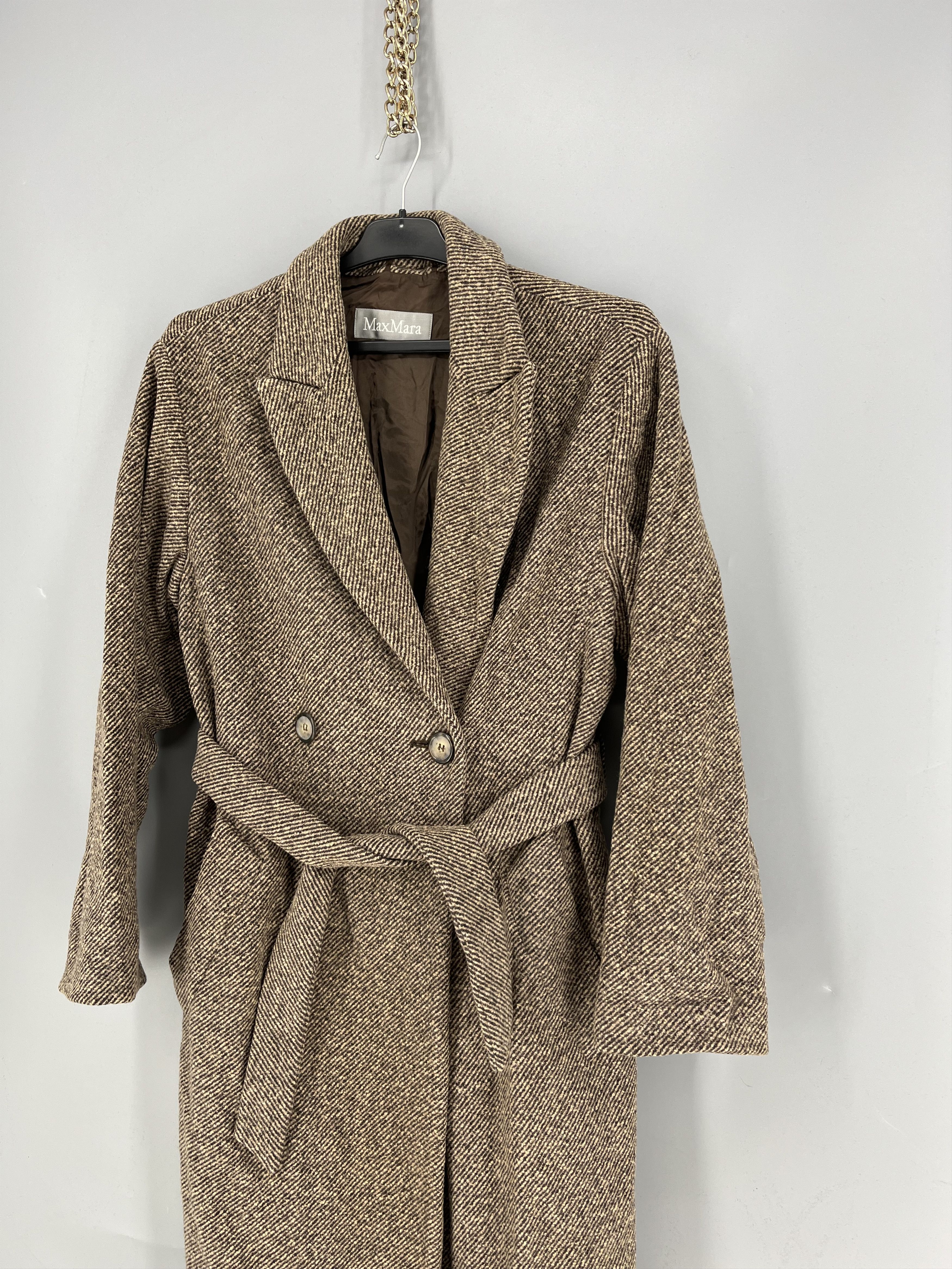 Max Mara MaxMara Cashmere Wool Blend Coat Size 6 Camel Long Overcoat Size S / US 4 / IT 40 - 5 Thumbnail