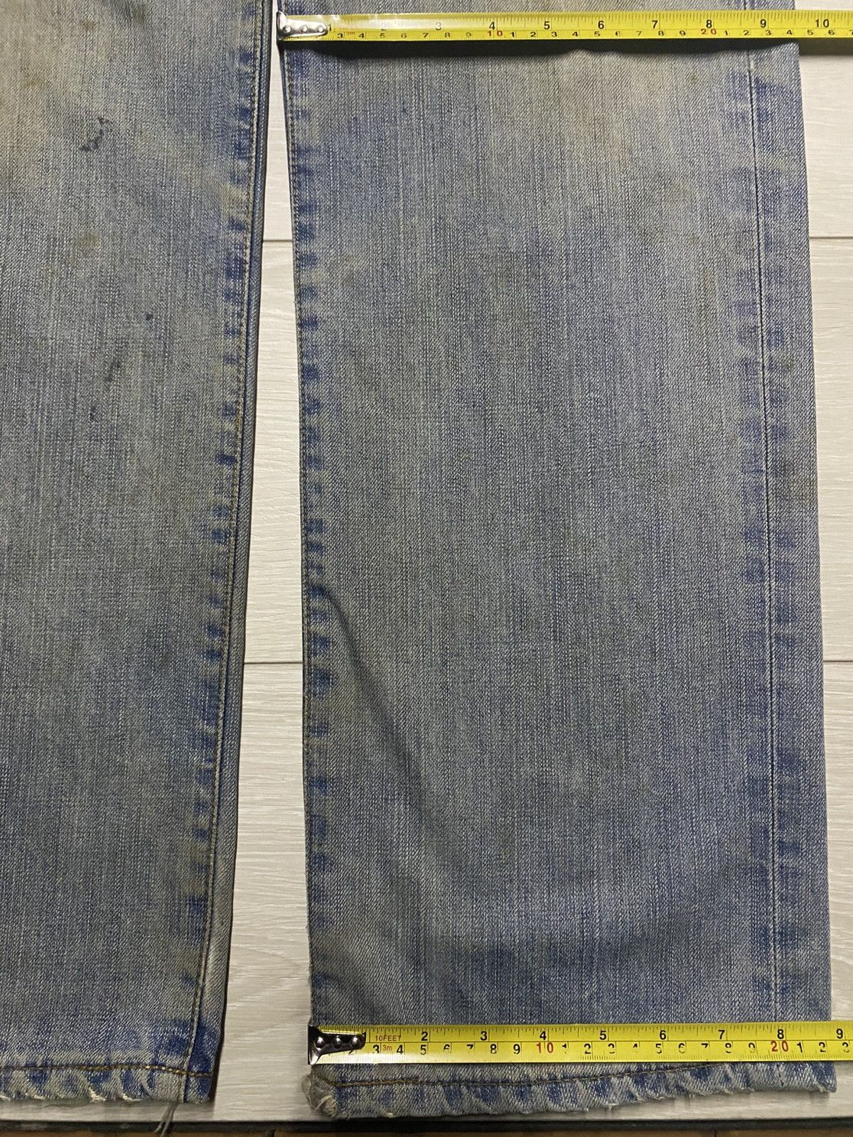 Edwin Vintage Edwin 503z Crazy Mud wash Distressed Baggy Jeans Size US 31 - 16 Thumbnail