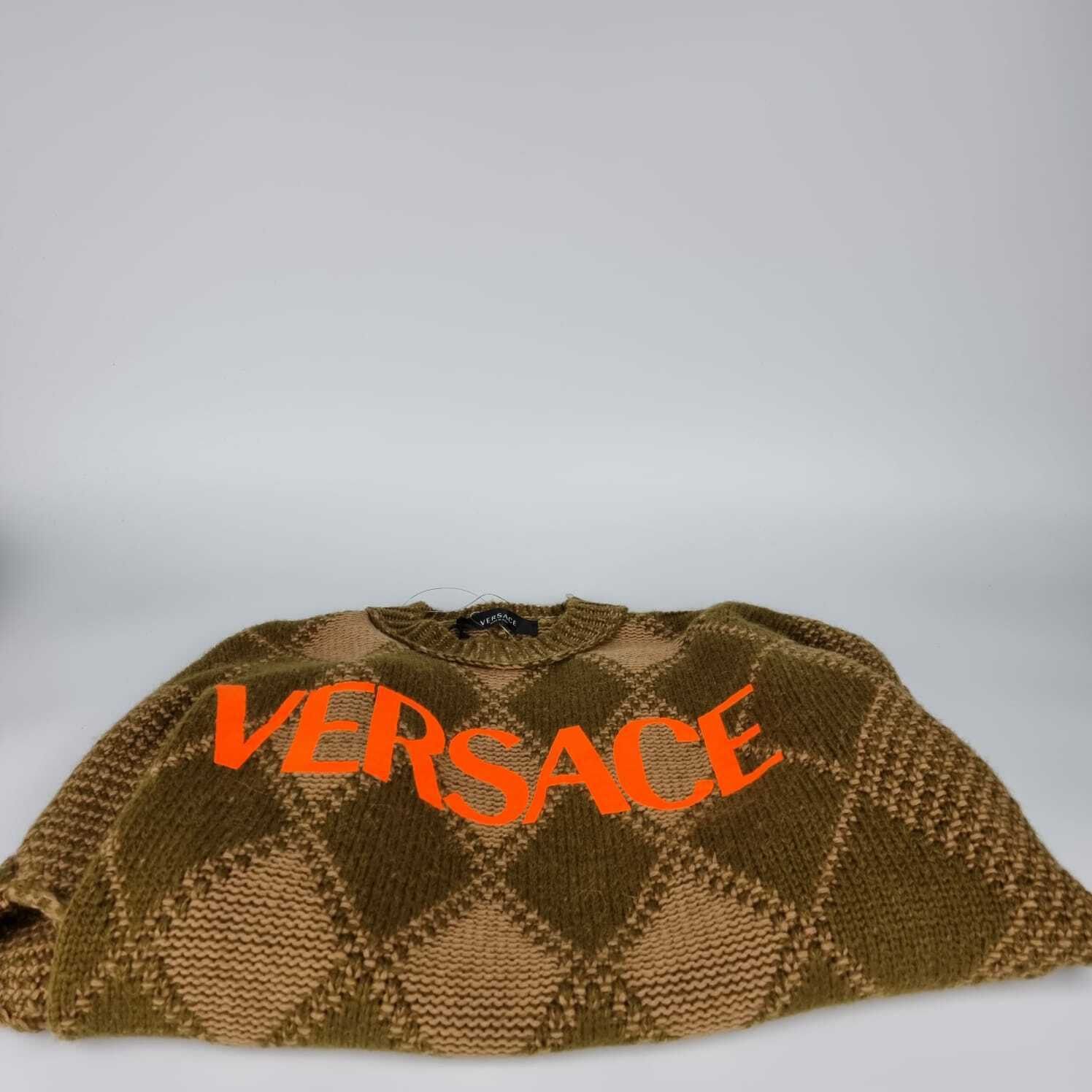 Versace VERSACE Khaki/Brown Sweater New Size S Size US S / EU 44-46 / 1 - 3 Thumbnail