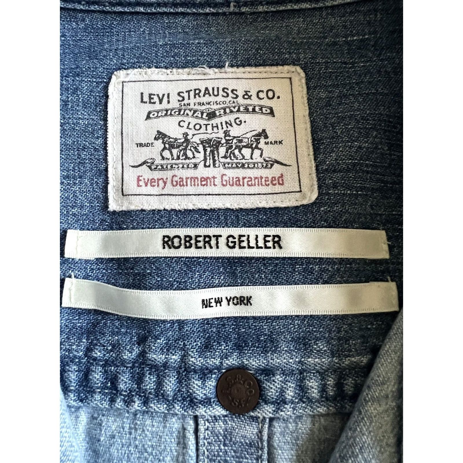 Levi's Levi's LVC Robert Geller Shirt M Orange Tab BIG E Retro Riveted Made USA 70s Size US M / EU 48-50 / 2 - 2 Thumbnail