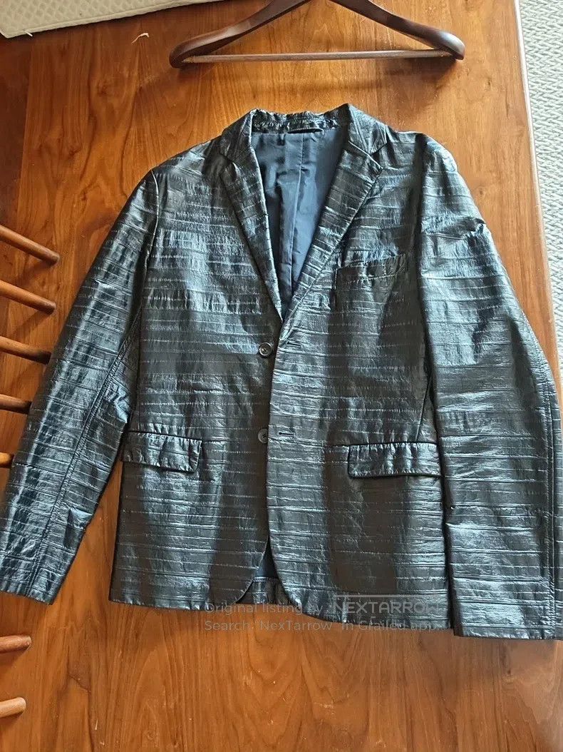 Jil Sander Jil Sander Embossed leather garment Size US S / EU 44-46 / 1 - 1 Thumbnail