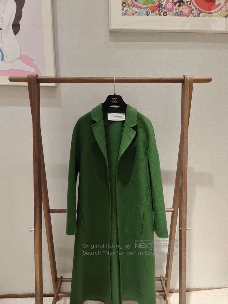 Valentino Valentino Green wool coat Size M / US 6-8 / IT 42-44 - 1 Thumbnail
