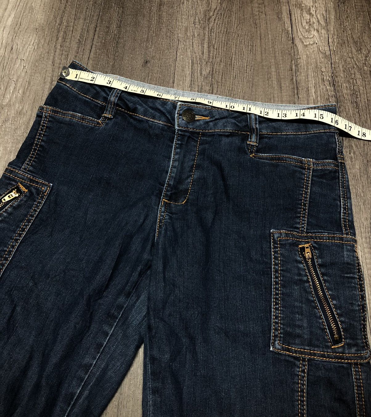 Designer × Japanese Brand Lui Chantant Multi Pocket Jeans Cargo Style Unisex Design Size US 32 / EU 48 - 4 Thumbnail