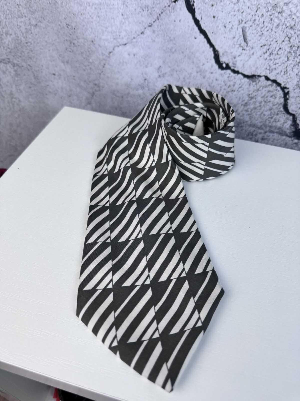 Hermes Hermes Paris Tie 100% Silk Size ONE SIZE - 3 Thumbnail