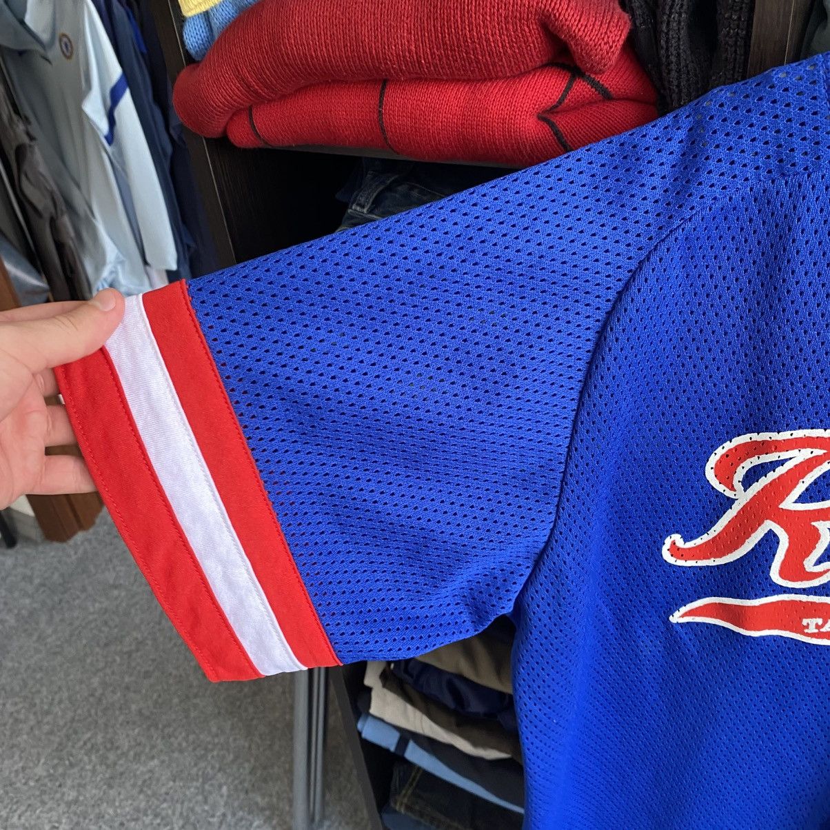 NFL Vintage Rebels Target Marine Athletic Knit Big Logo 90’s tee Size US XL / EU 56 / 4 - 5 Thumbnail