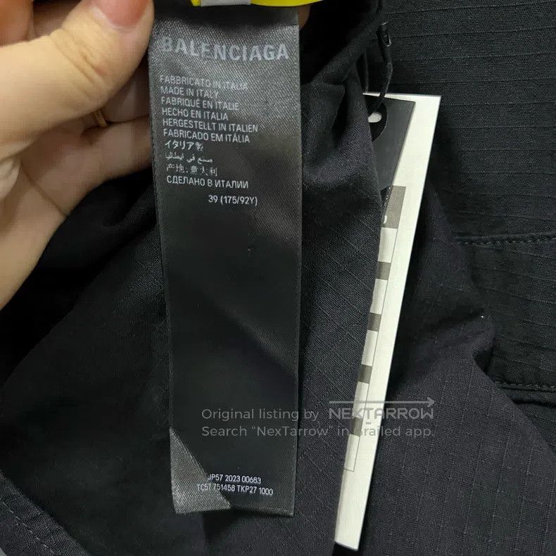 Balenciaga Balenciaga size 39 Artistic Lettering Embroidered Short Sl Size US S / EU 44-46 / 1 - 4 Thumbnail