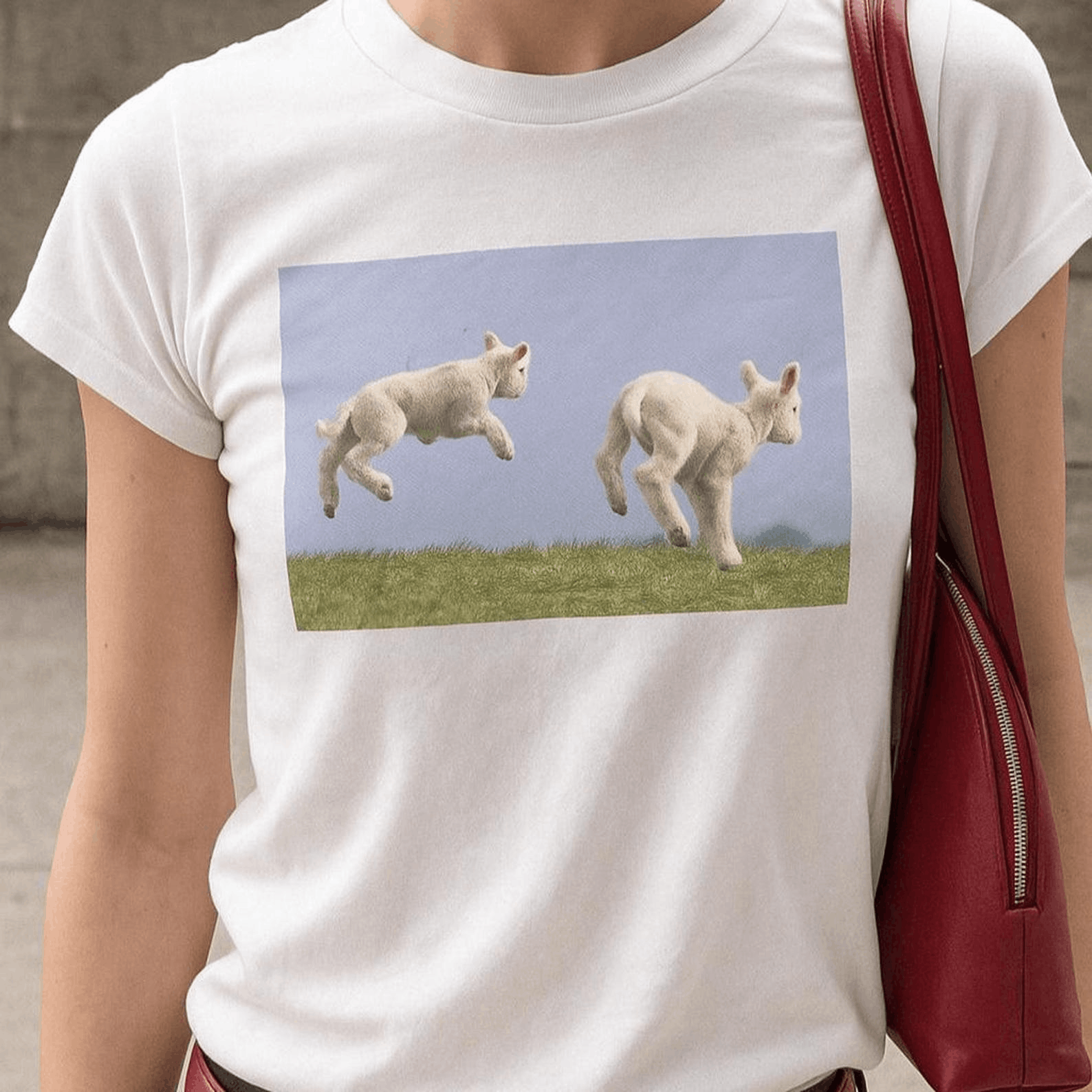 Other Cute Lambs Graphic Tee – Vintage Style Baby Tee Size XL / US 12-14 / IT 48-50 - 1 Thumbnail