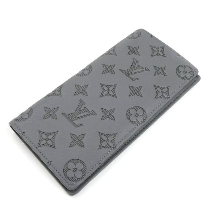 Louis Vuitton Louis Vuitton Louis Vuitton Portefeuille Brazza Monogram Shadow Long Wallet Leather Long Wallet M81335 DUTY FREE for USA Size ONE SIZE - 1 Thumbnail