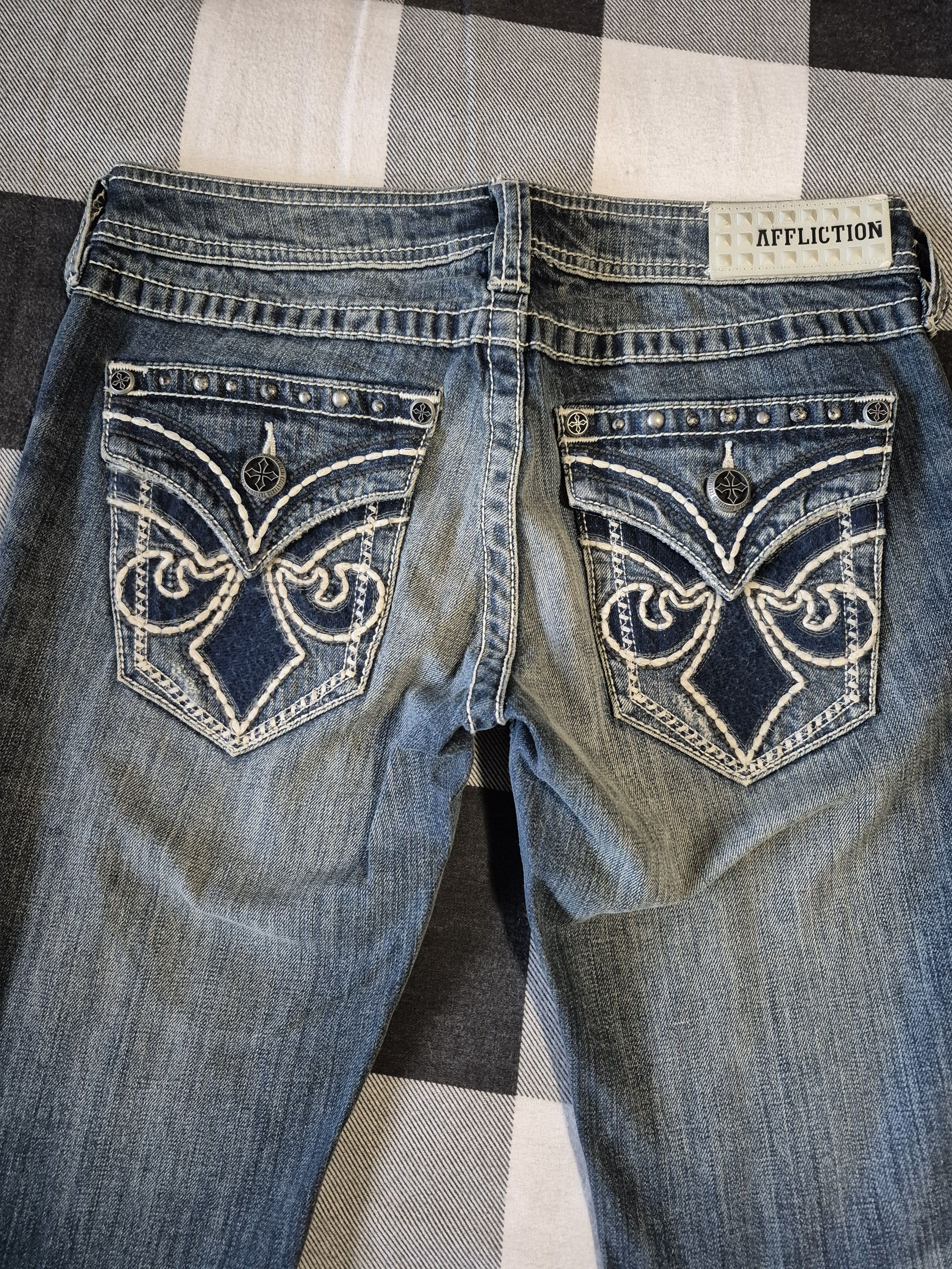 Affliction Jade cathedral fleur calico Size 28" / US 6 / IT 42 - 4 Thumbnail