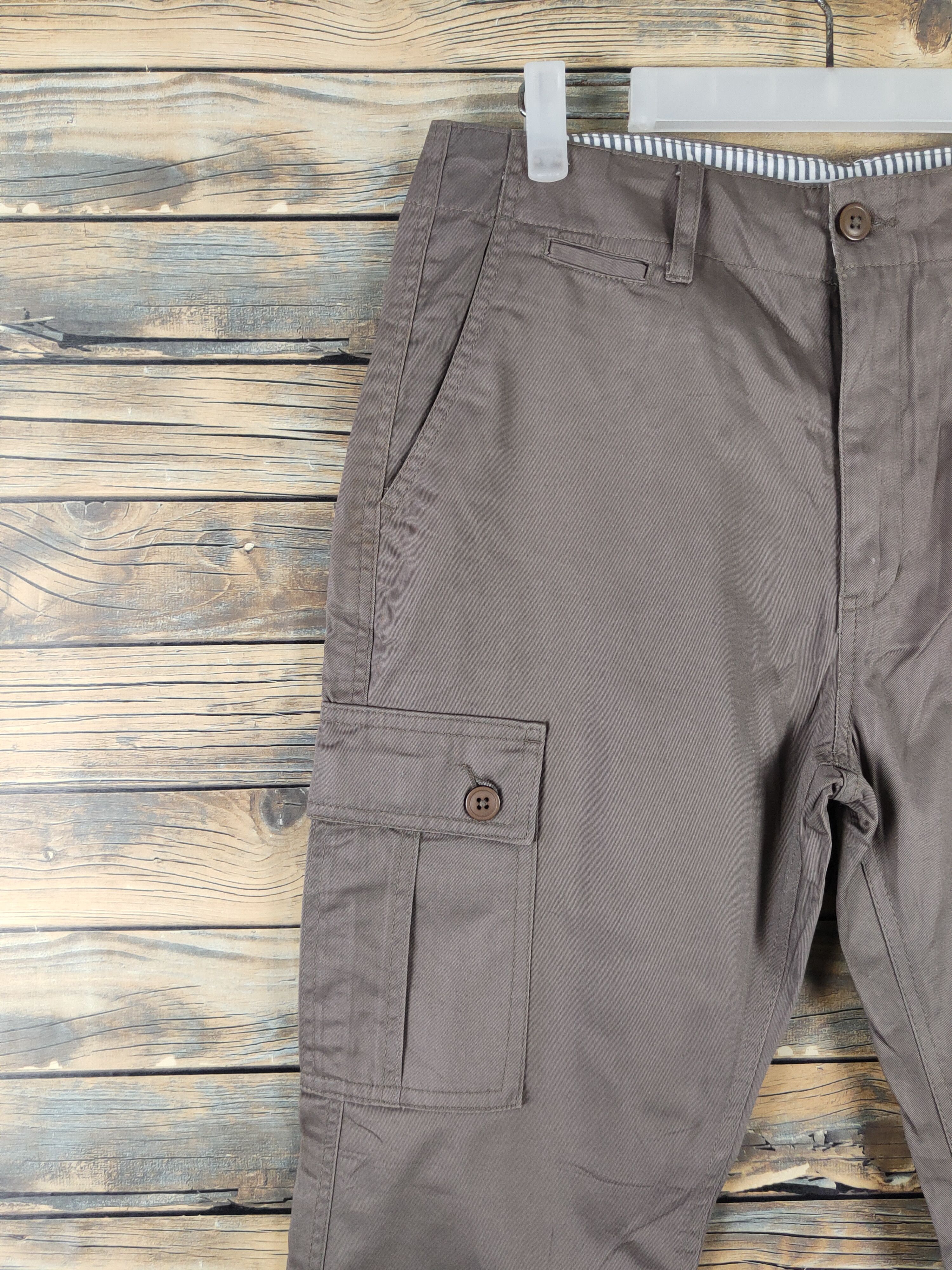 Japanese Brand Imp Khaki Multipocket Tactical Cargo Pants #W1900 Size US 31 - 3 Thumbnail