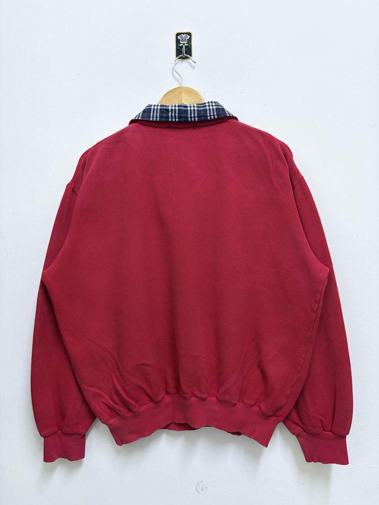 Burberry Vintage 90's Burberry of London Check Collar Halfzipper Size US M / EU 48-50 / 2 - 2 Thumbnail