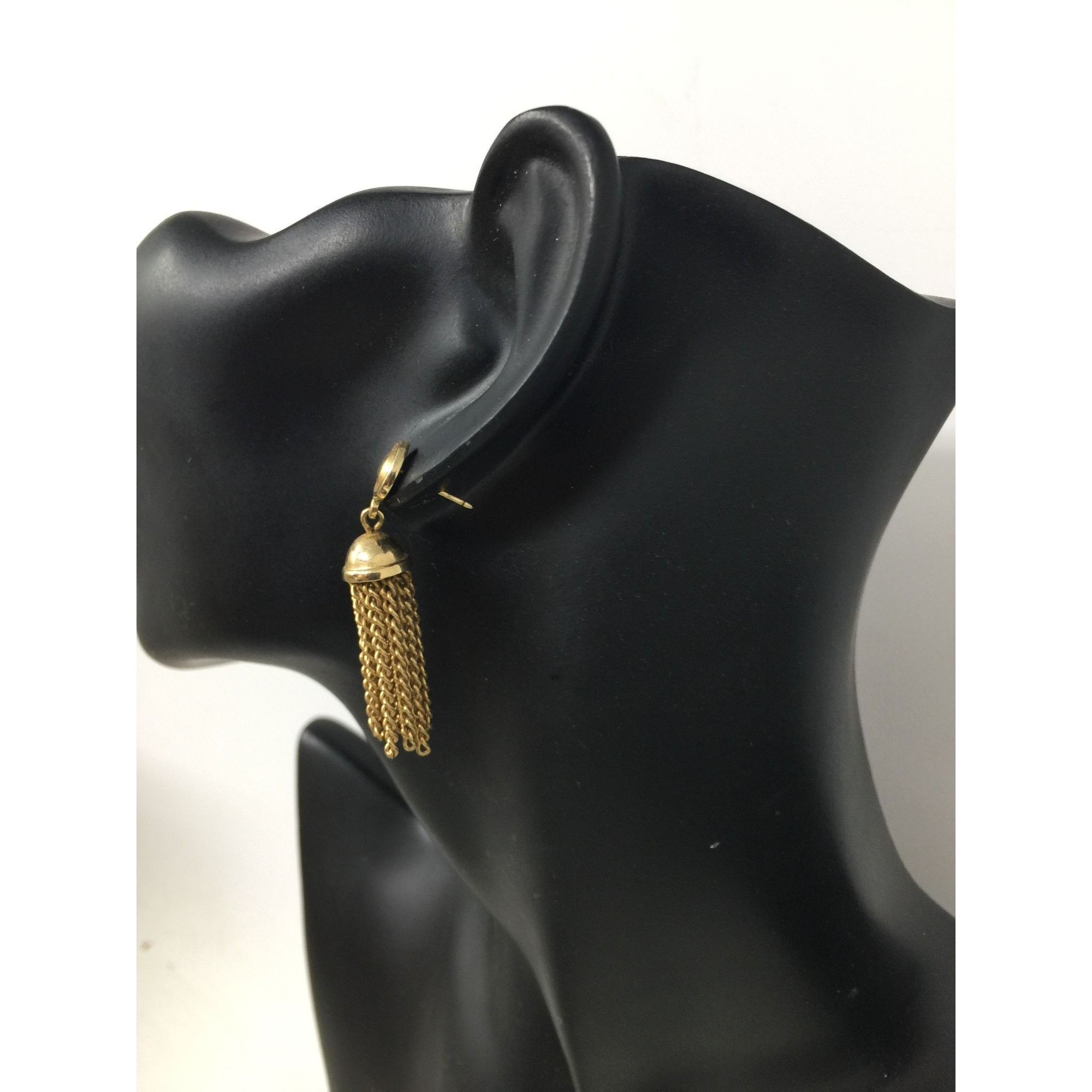 Other Women's Gold Tone Tassel Chain Earrings Size ONE SIZE - 6 Thumbnail