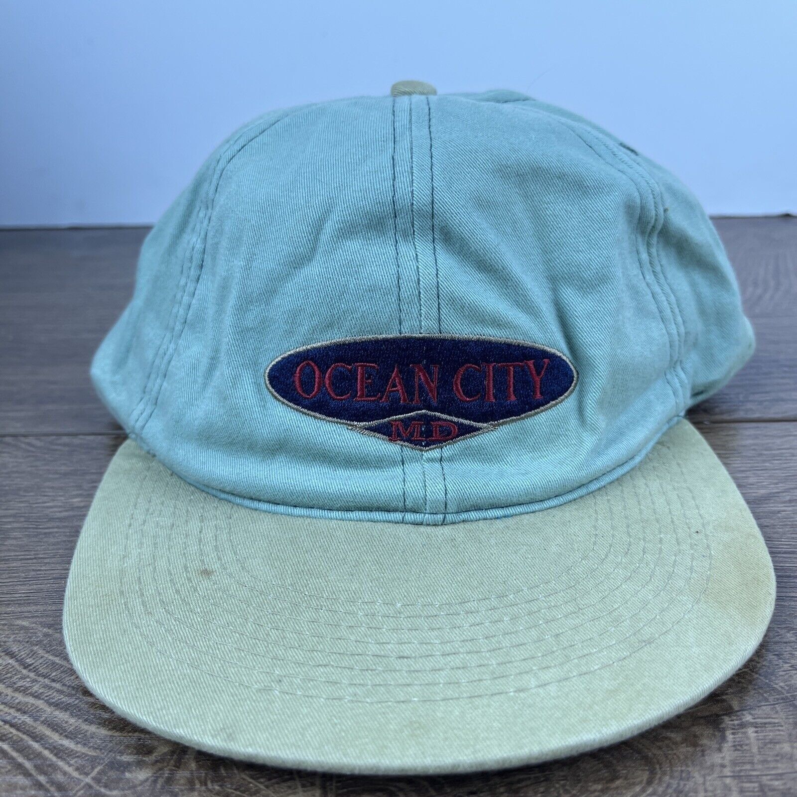 Other Ocwan City Hat Ocean City Green Hat Snapback Adjustable Adul Size ONE SIZE - 1 Thumbnail