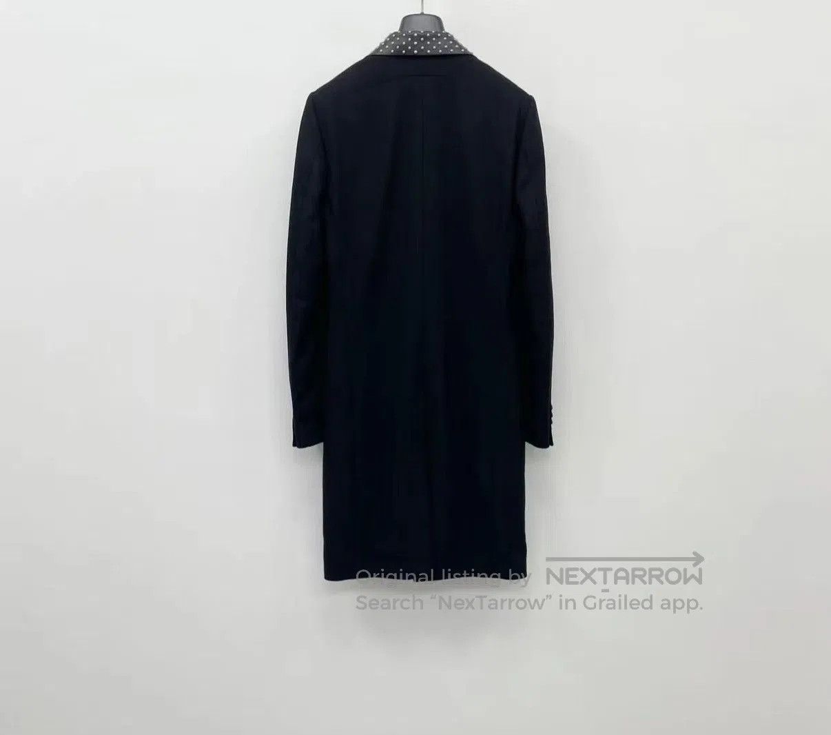 Givenchy Black Long Coat with Studded Collar Size S. Size US S / EU 44-46 / 1 - 6 Thumbnail