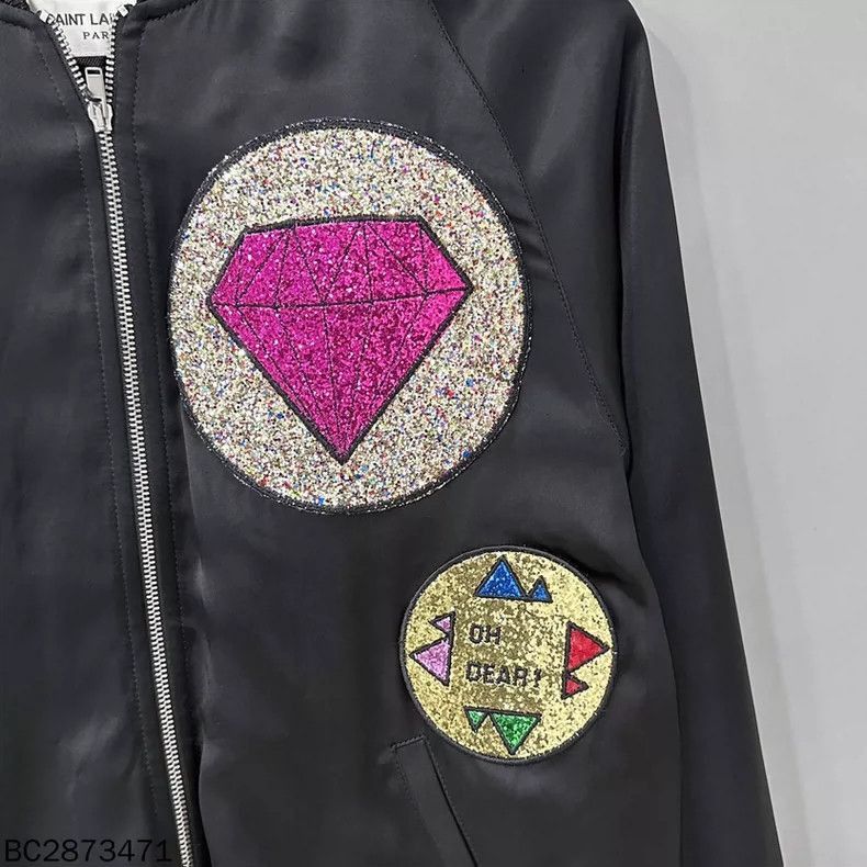 Saint Laurent Paris Saint Laurent Paris Saint Laurent Diamond Jacket with Glos Size US L / EU 52-54 / 3 - 5 Thumbnail