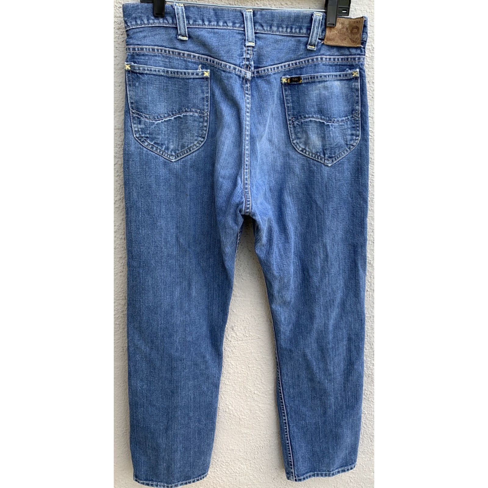 Lee VINTAGE Lee Riders Selvedge Denim Jeans Jeans 36 Waist 34 Inseam 31.5 See Pics Mens Blue Denim Cotton 5-Pocket Lee Riders Selvedge Vintage Size US 36 / EU 52 - 3 Thumbnail