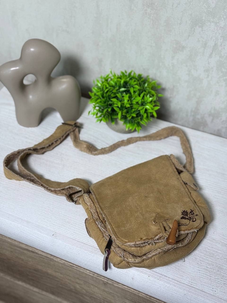 VTG Unisex Fat Face Shoulders Bag Y2K Grunge Archival 00s