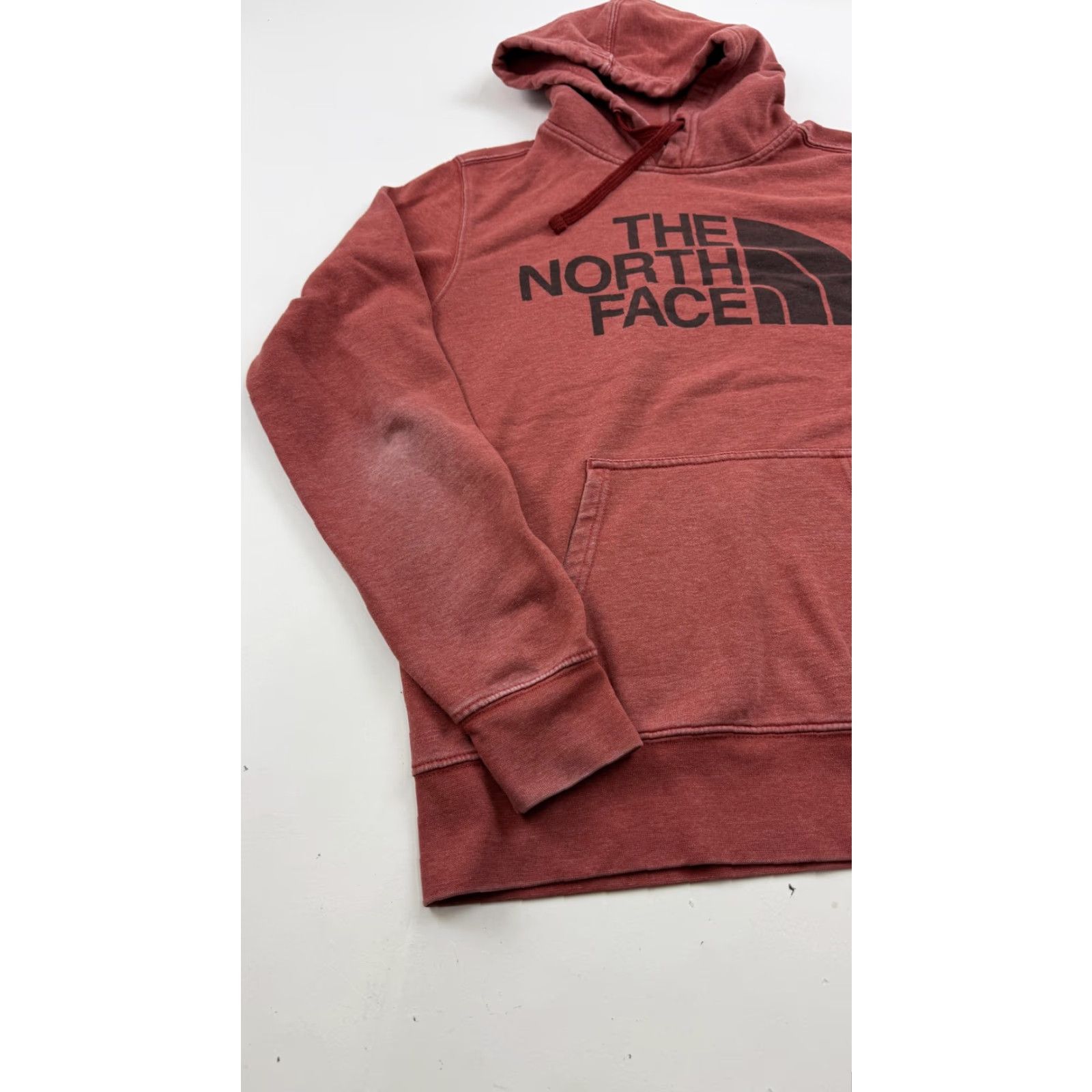 The North Face The North Face Hoodie Mens S Red Pullover Logo Fleece Kangaroo Pocket Size US S / EU 44-46 / 1 - 3 Thumbnail