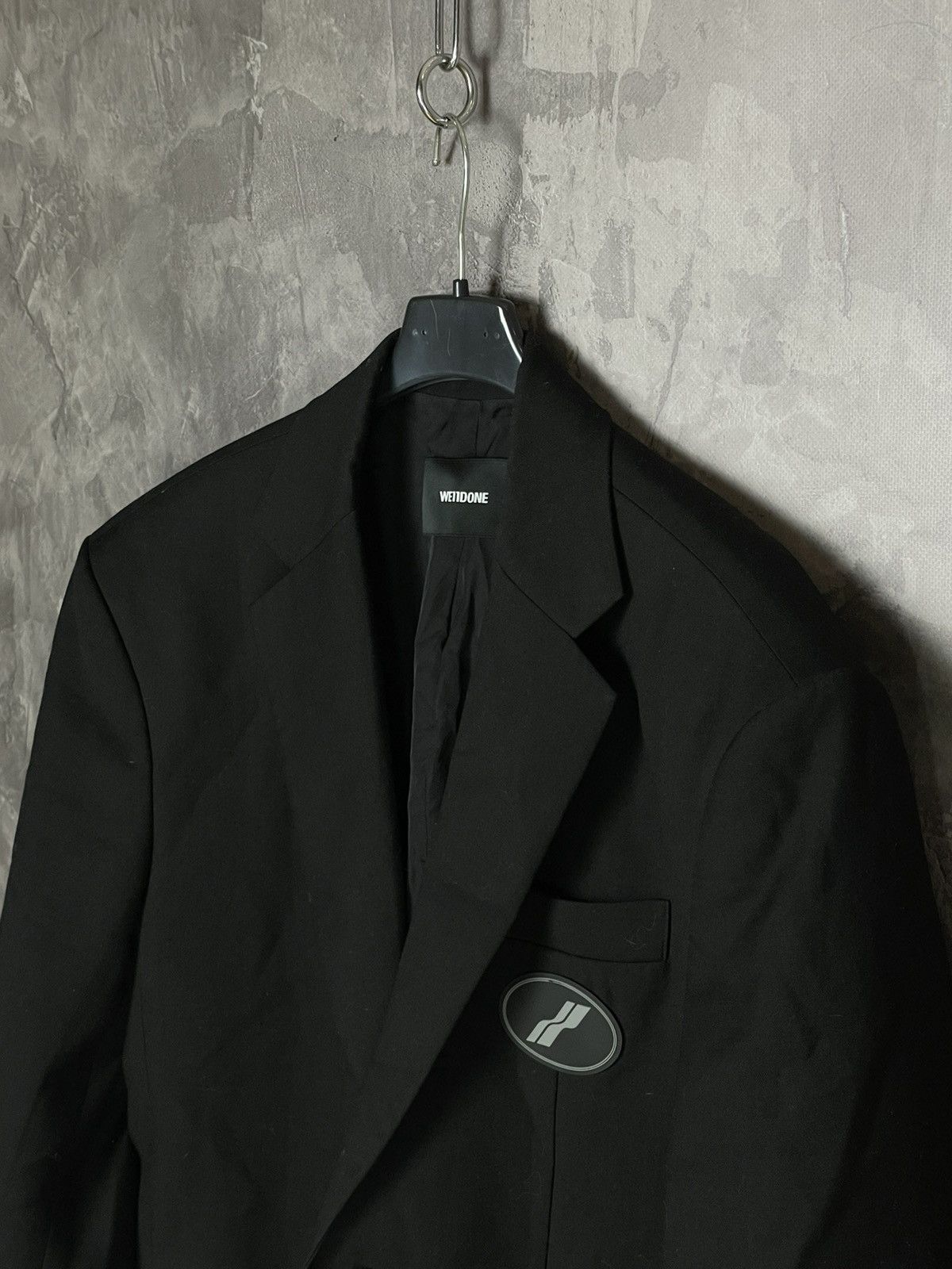 Designer × WE11DONE We11done Oversized Suit Logo-patch Blazer Size 42S - 7 Thumbnail