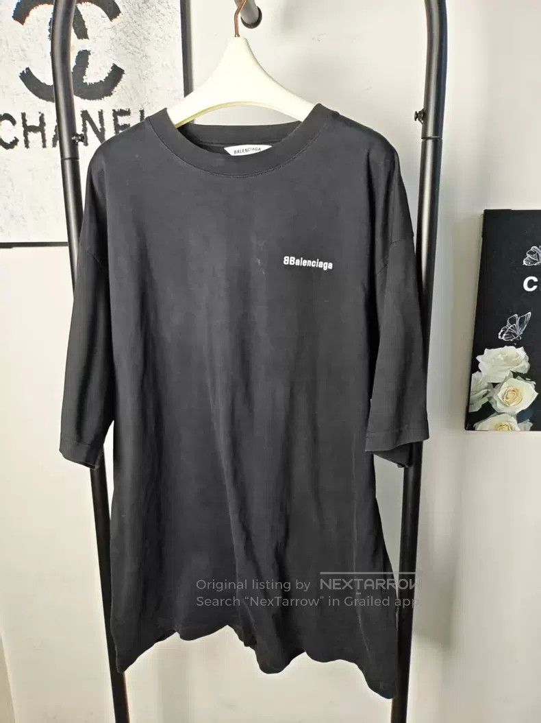 Balenciaga Balenciaga Letter Logo Short Sleeve Size US S / EU 44-46 / 1 - 1 Thumbnail