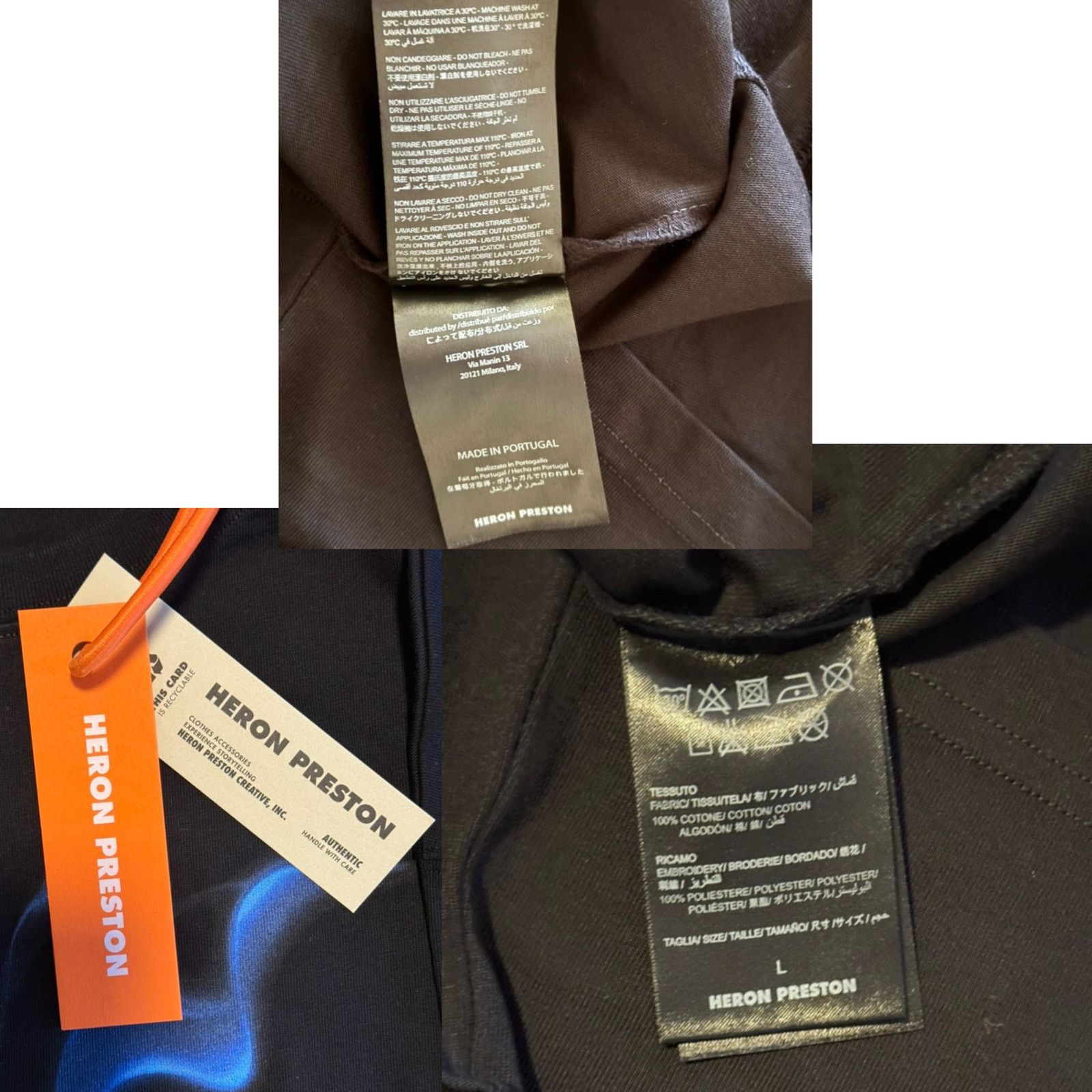 Heron Preston Heron Preston Skull Flames Jersone Long Sleeve Tee Large Size US L / EU 52-54 / 3 - 5 Thumbnail