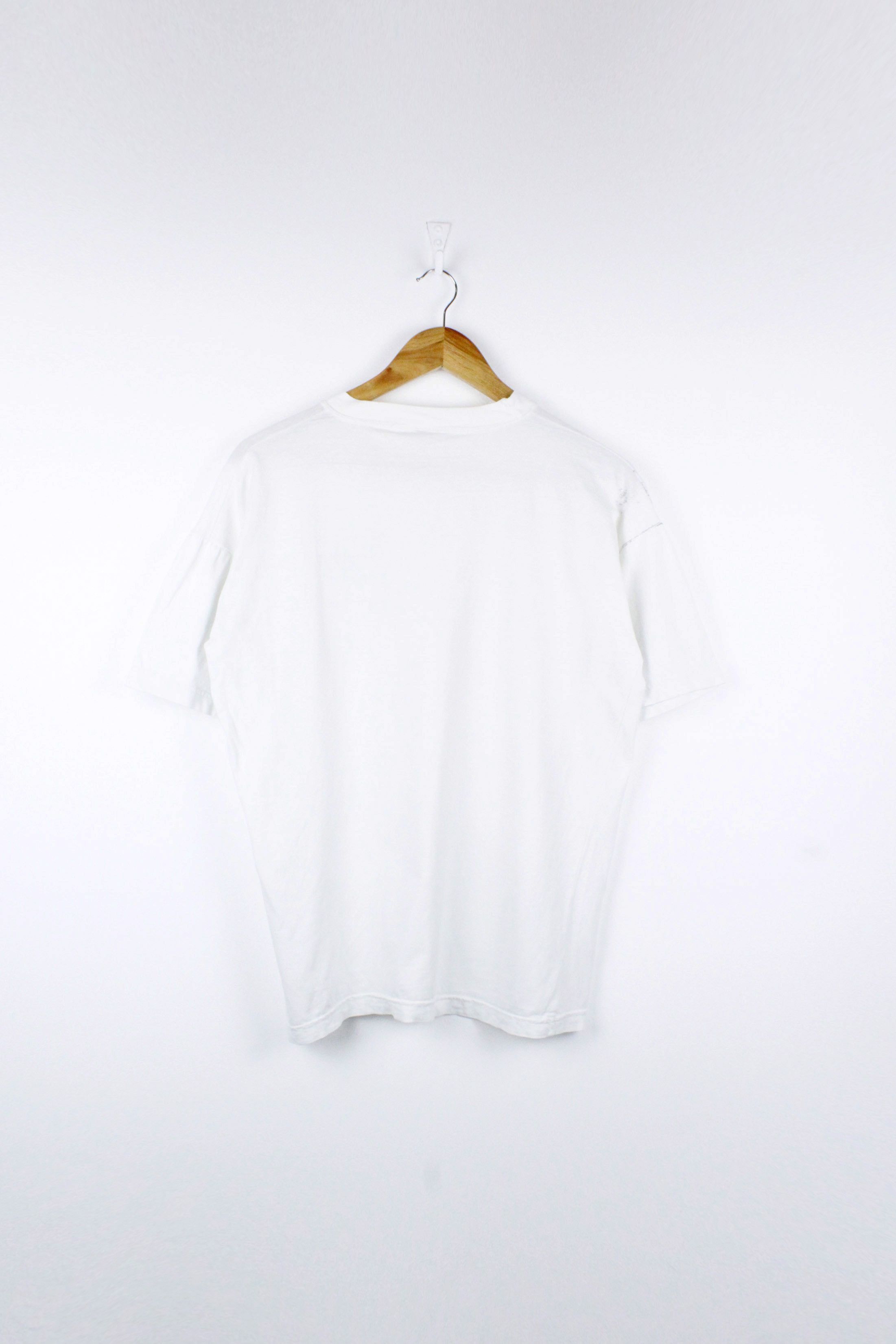 Country Road × Vintage Vintage 1995 Crossed To The Equator Graphic Crew T-shirt 90s Size US L / EU 52-54 / 3 - 6 Thumbnail