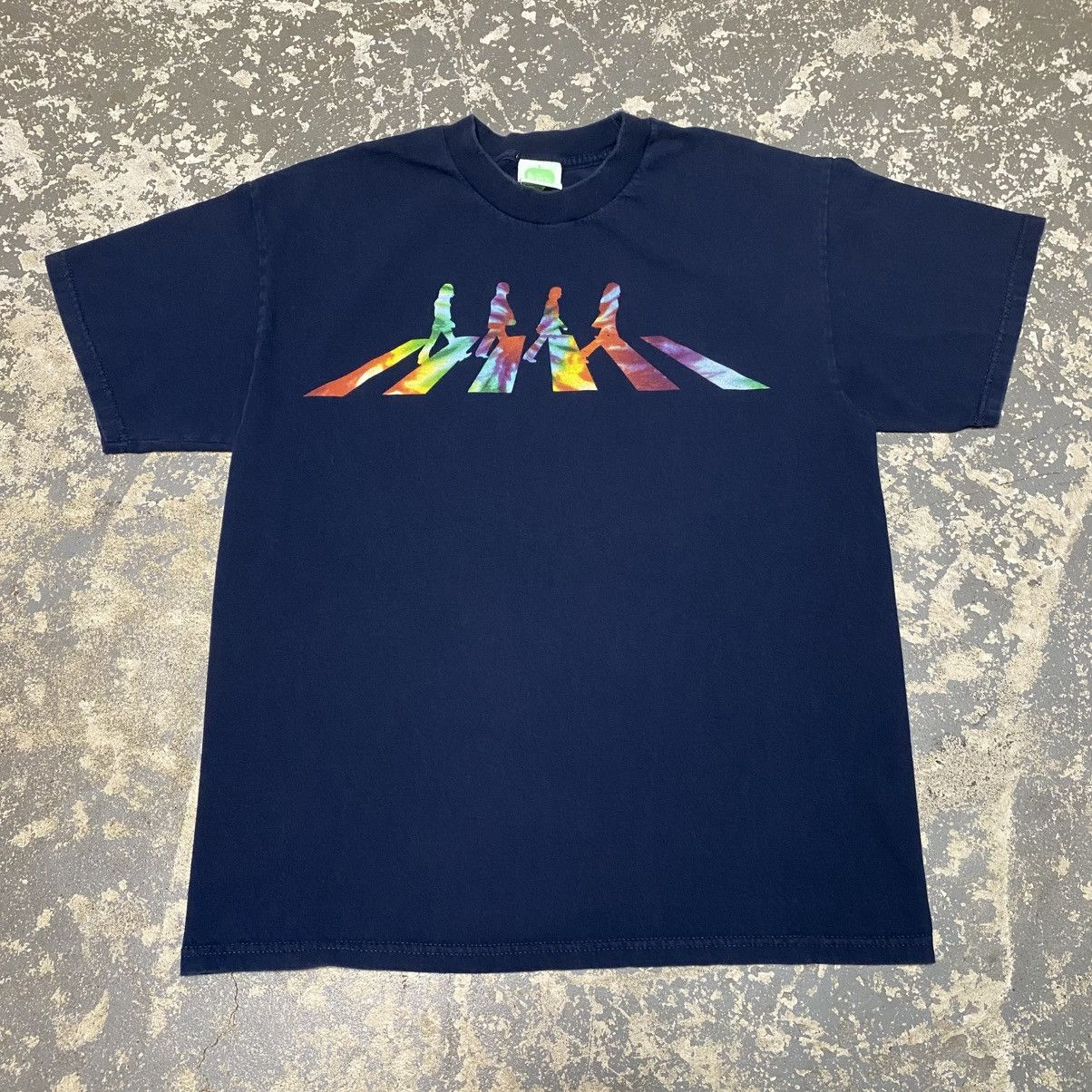 Band Tees × Vintage Vintage The Beatles Abbey Road Rainbow Apple Tour Tshirt Size US L / EU 52-54 / 3 - 1 Thumbnail