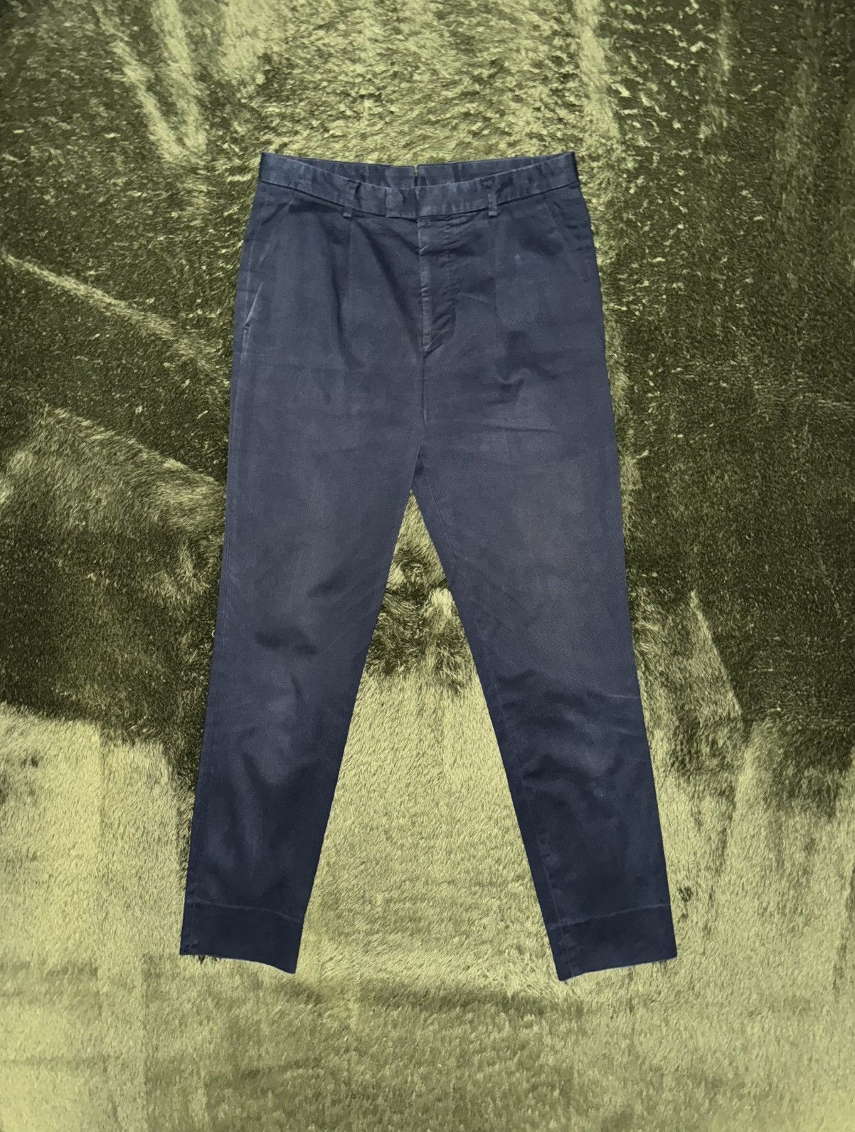 Hugo Boss Hugo Boss Japan Vintage Washed Cotton Trousers Navy Size US 30 / EU 46 - 1 Thumbnail