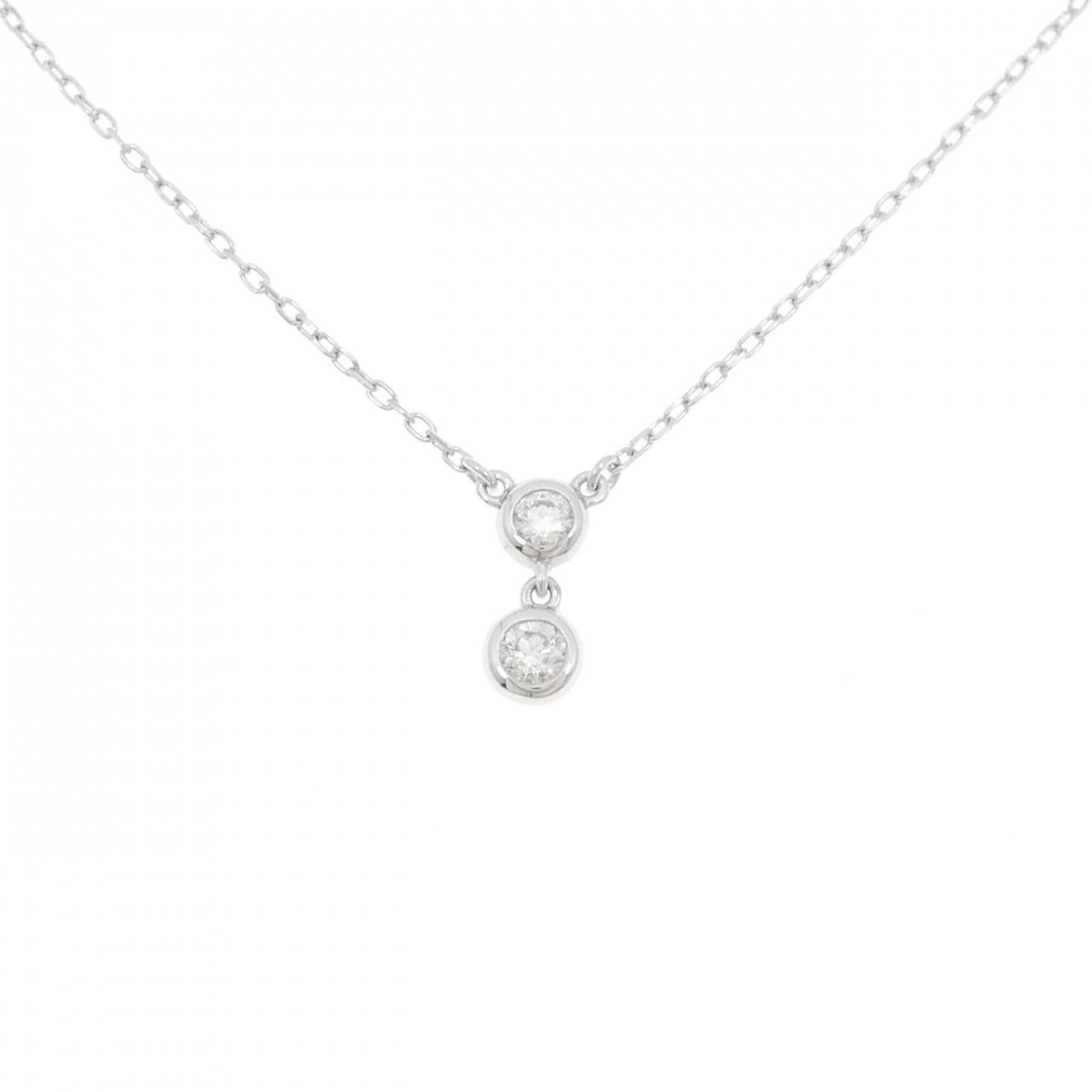 Mikimoto Mikimoto Mikimoto K18 White Gold Diamond Necklace Calfskin Necklace DUTY FREE for USA Size ONE SIZE - 1 Thumbnail