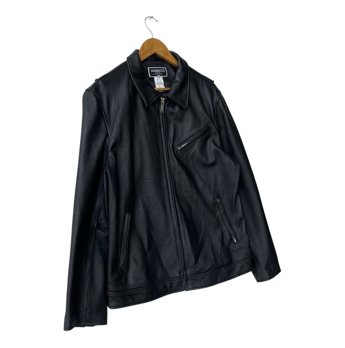 14th Addiction Archive AGINGCCC Lambskin Leather Single Rider Jacket Size US L / EU 52-54 / 3 - 4 Thumbnail