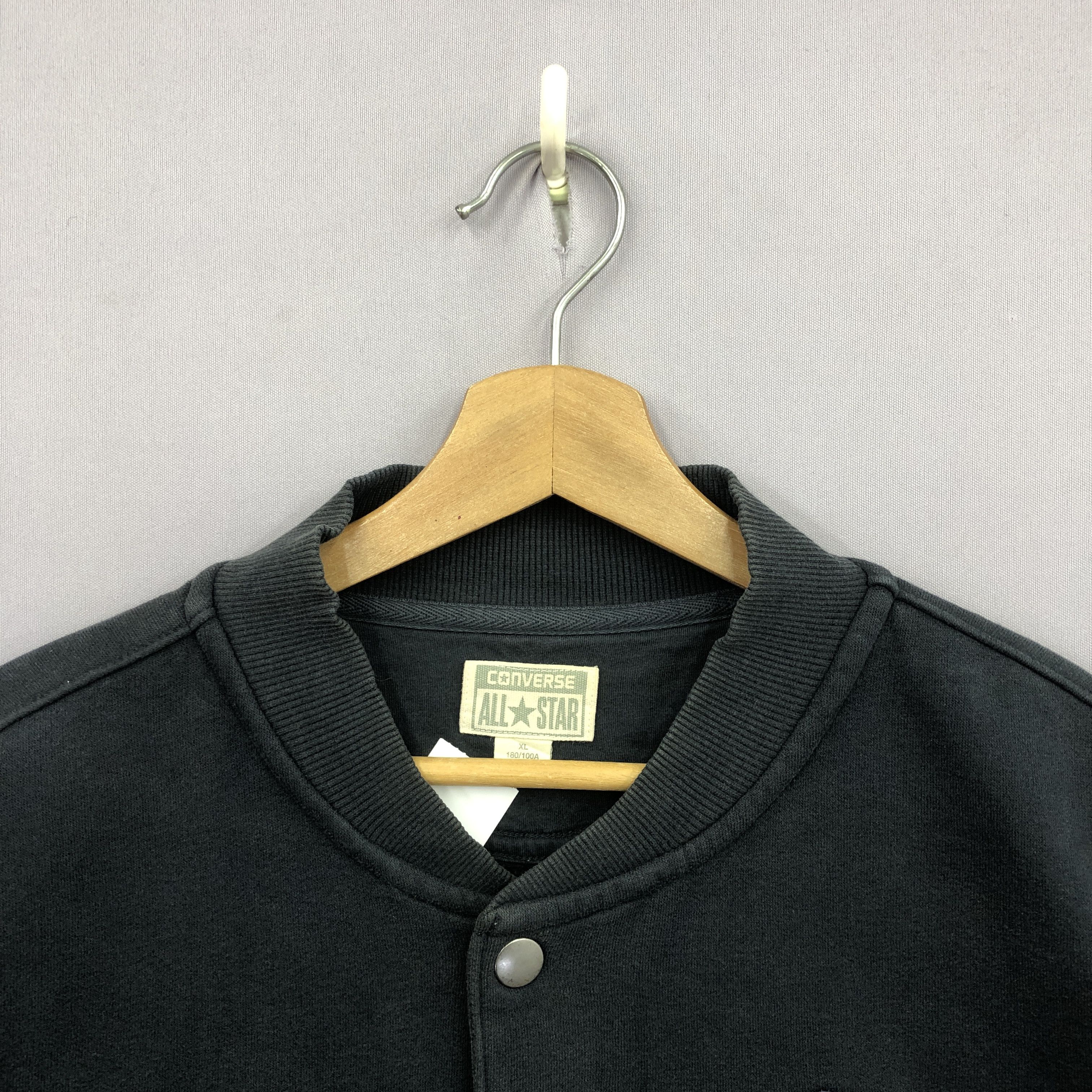 Converse × Vintage Vintage Converse Varsity Sweater All Star Button Sweatshirt Size US L / EU 52-54 / 3 - 2 Thumbnail