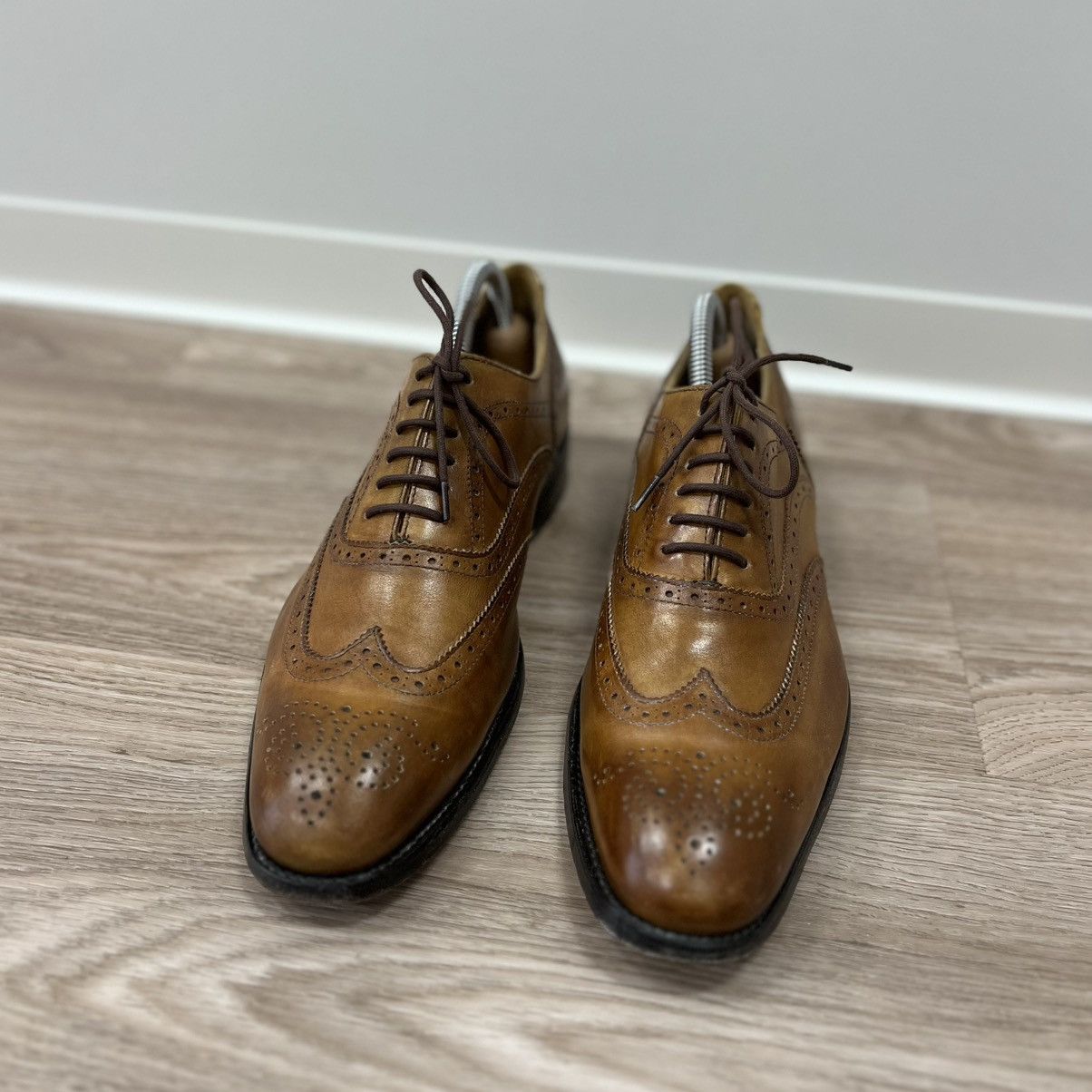 Benson × Genuine Leather Benson Casablanca Leather Brogue Hand Made Classic Shoes Size US 9 / EU 42 - 3 Thumbnail