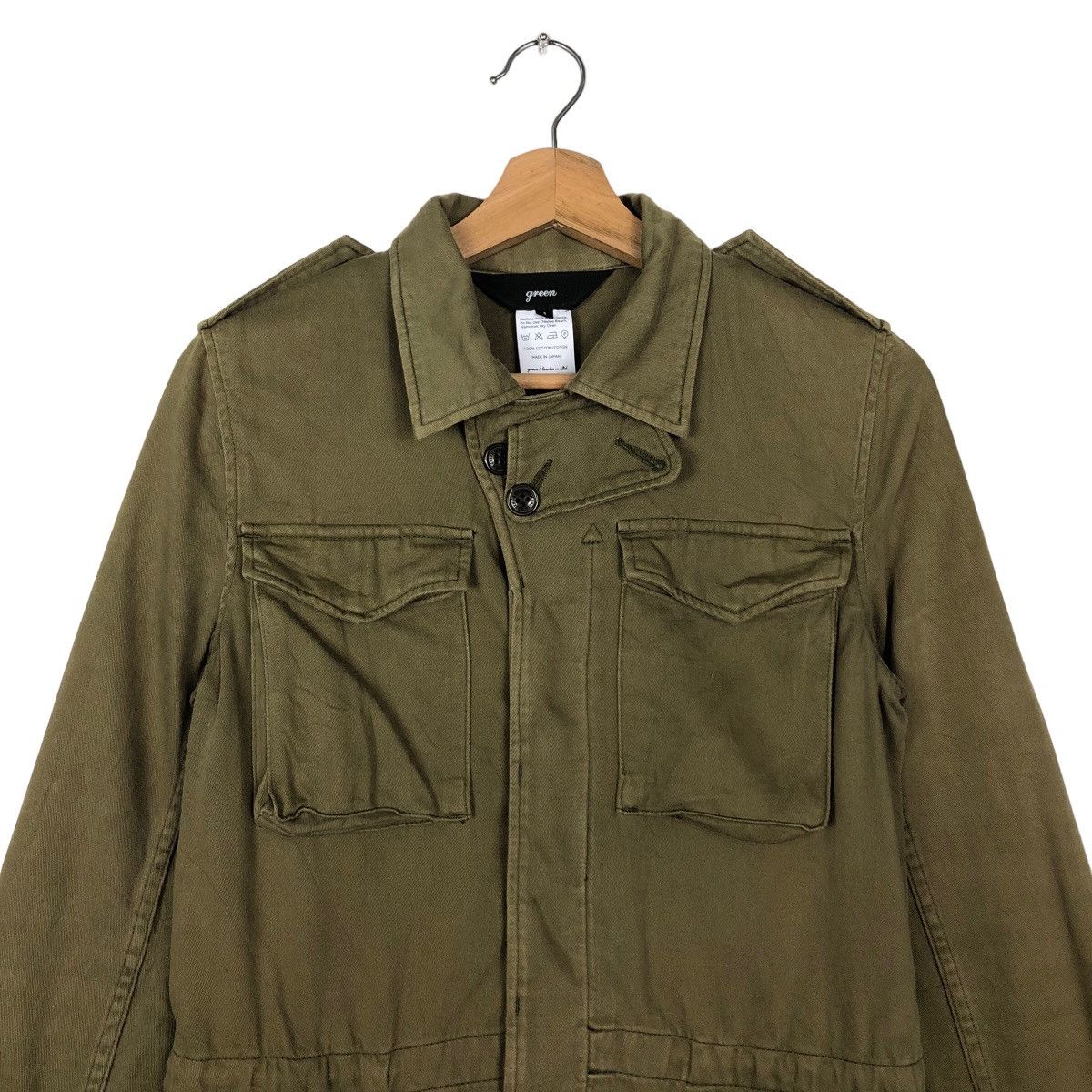 Japanese Brand 🔥Military Parka Jacket Style Green Made in Japan Size US M / EU 48-50 / 2 - 2 Thumbnail