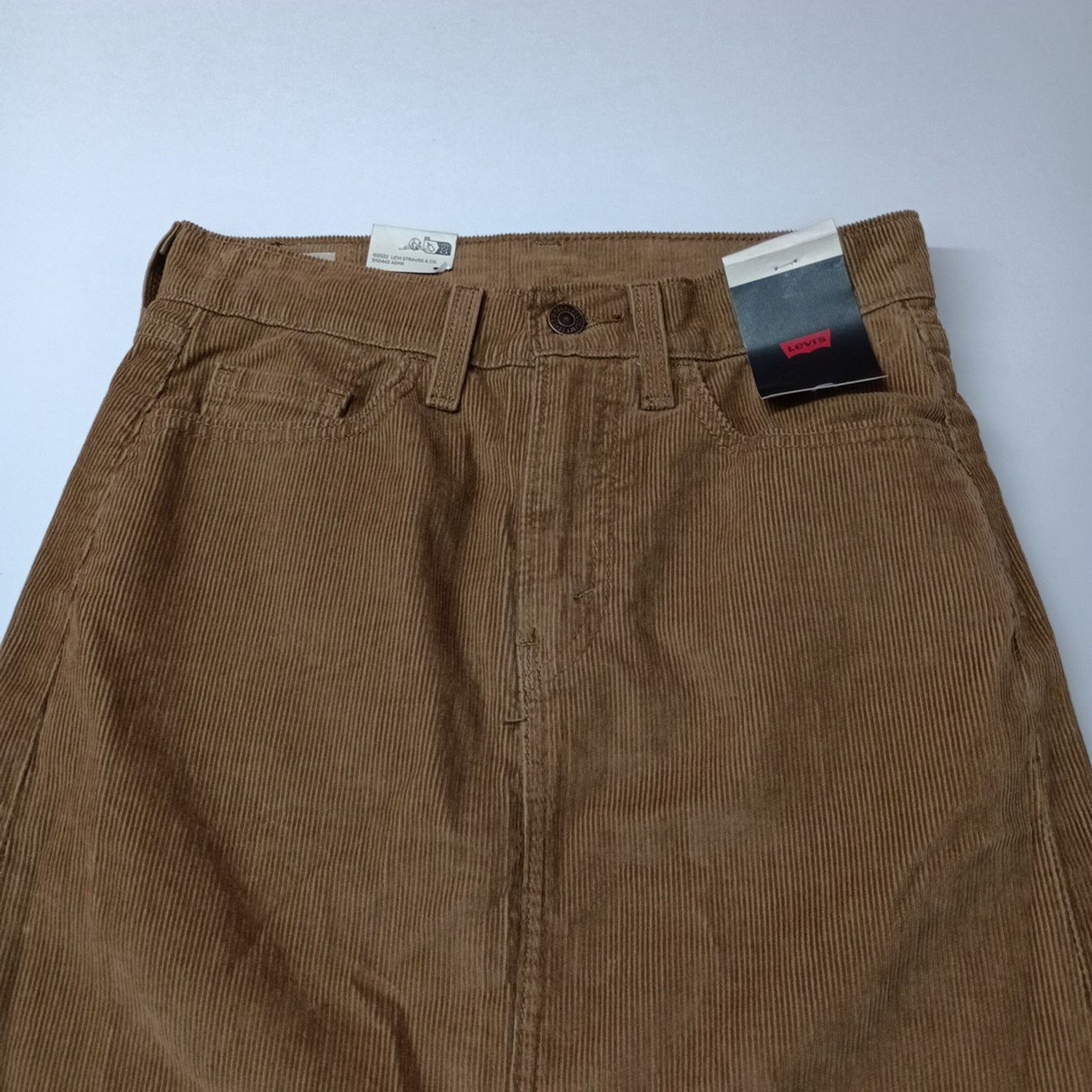 Levi's Levi's Premium Ankle Column Corduroy Skirt Size 24 Brown Size 24" / US 00 / IT 34 - 4 Thumbnail