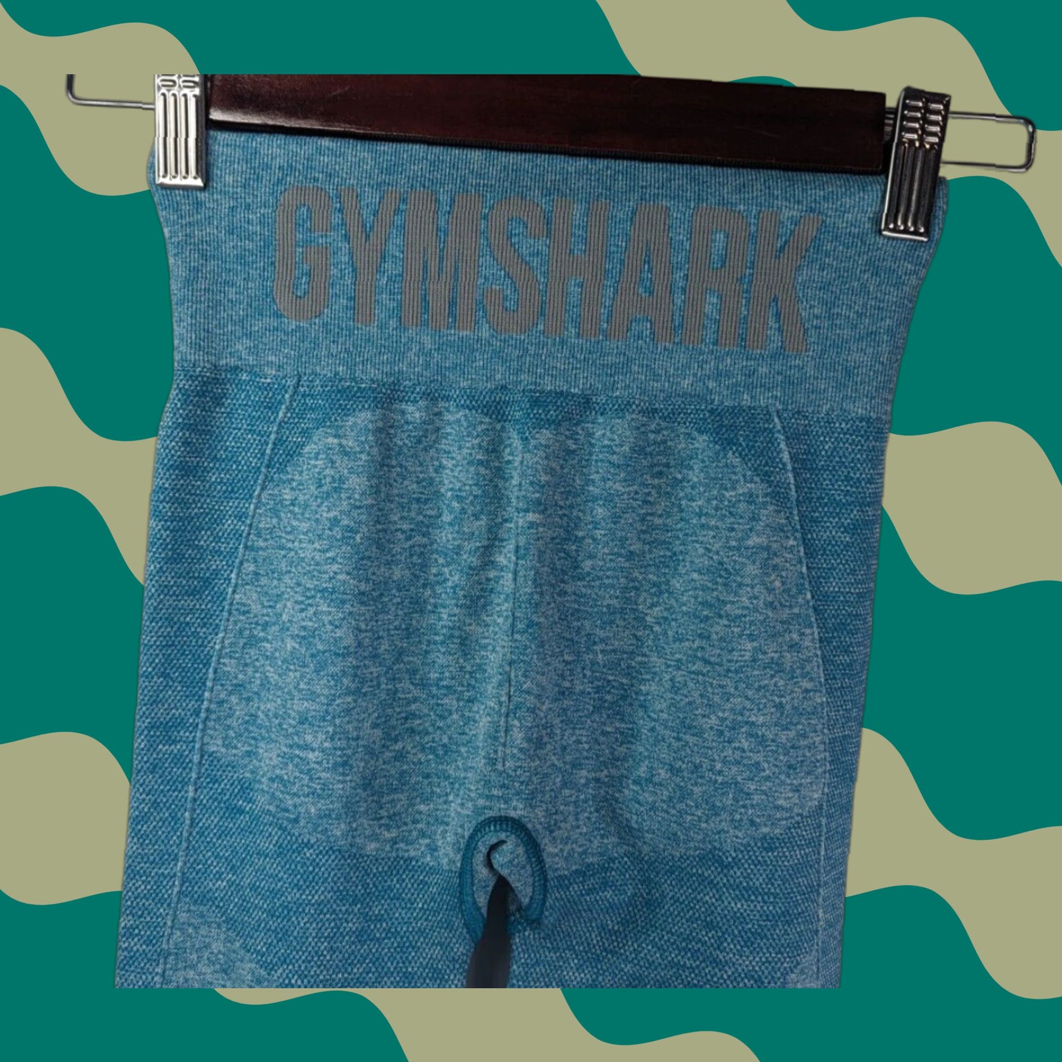 Gymshark Gymshark Leggings Women's XS Compression Blue Marl Size 26" / US 2 / IT 38 - 1 Thumbnail