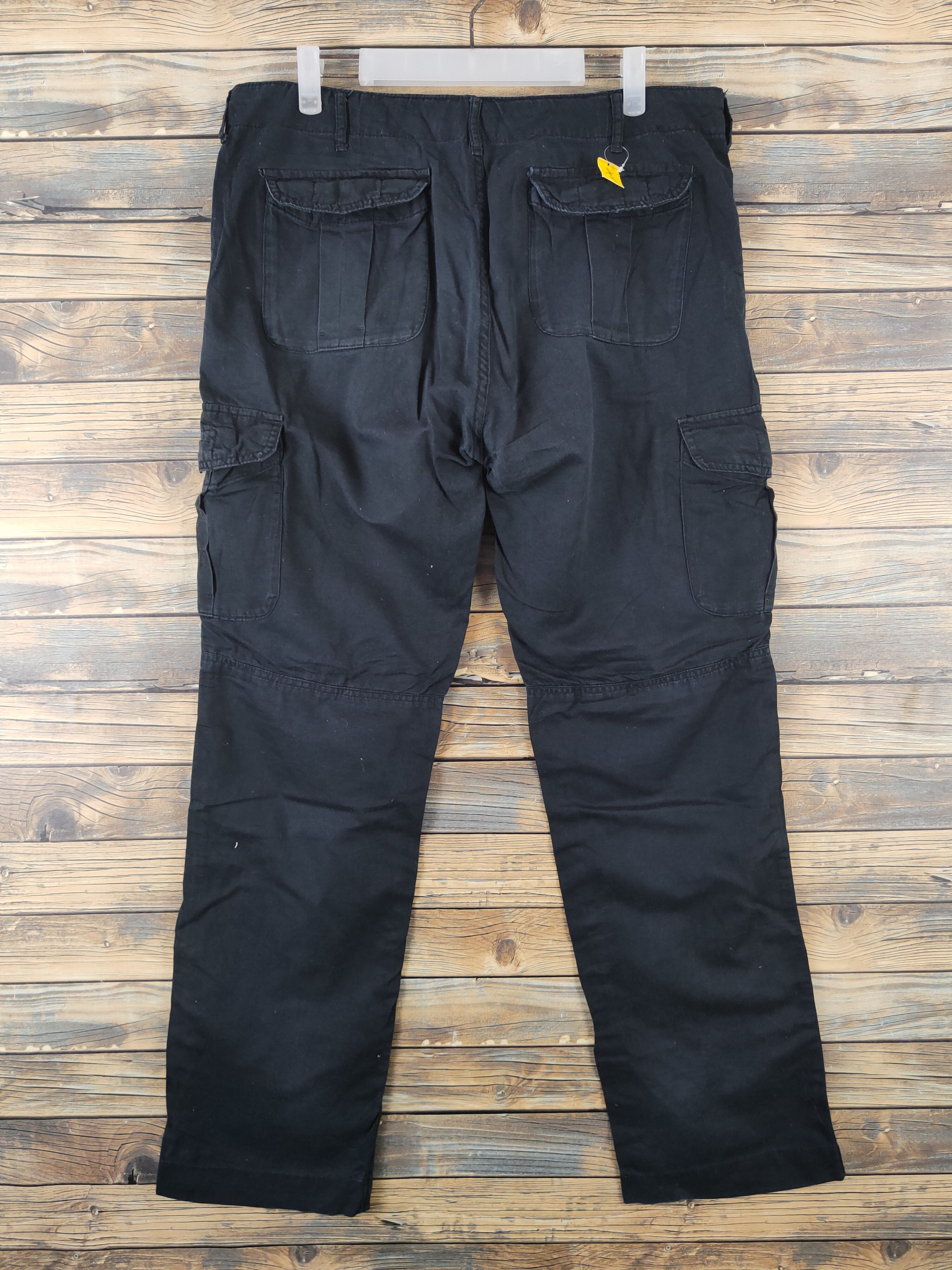 Japanese Brand Back Number Black Multipocket Tactical Cargo Pants #W1859 Size US 33 - 7 Thumbnail