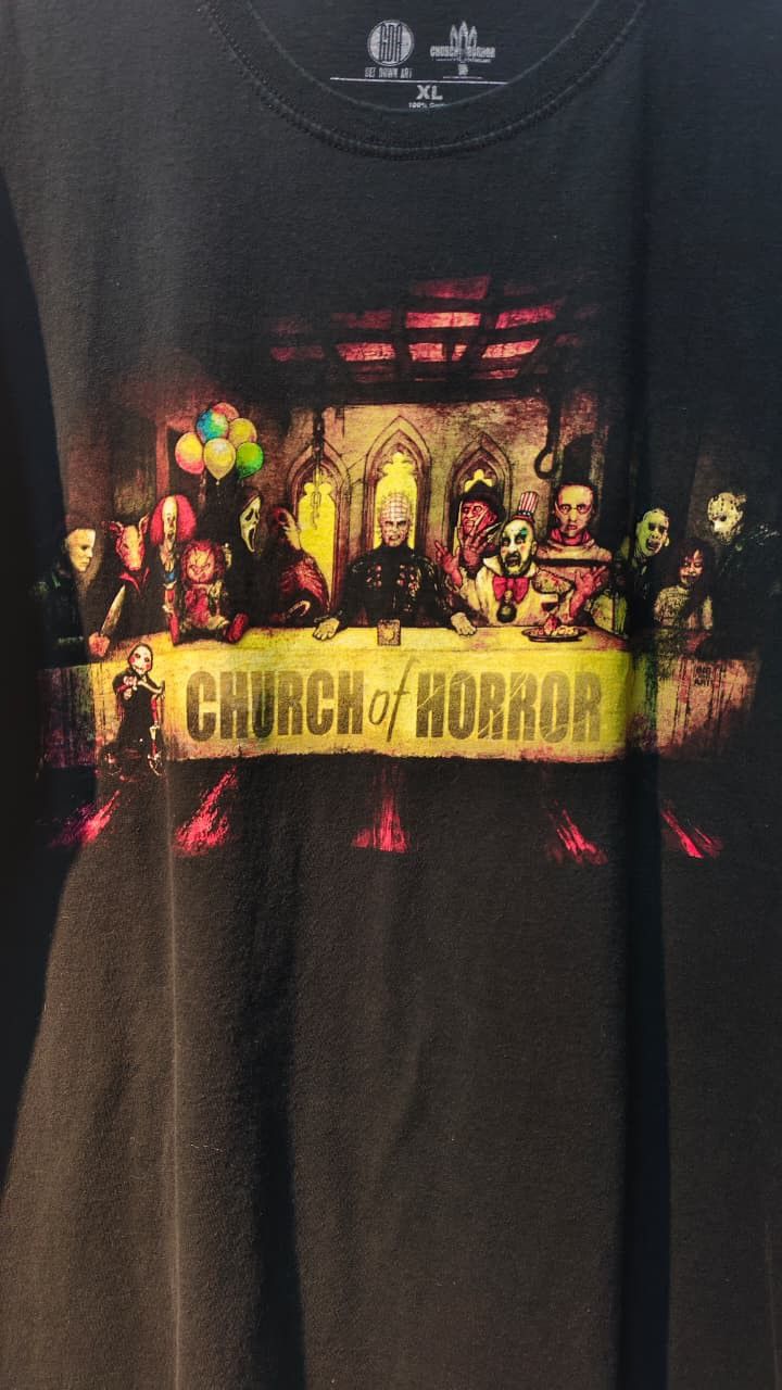 Other CHURCH OF HORROR T-SHIRT FREDDY KRUEGER JASON VOORHEES Size US XL / EU 56 / 4 - 2 Thumbnail