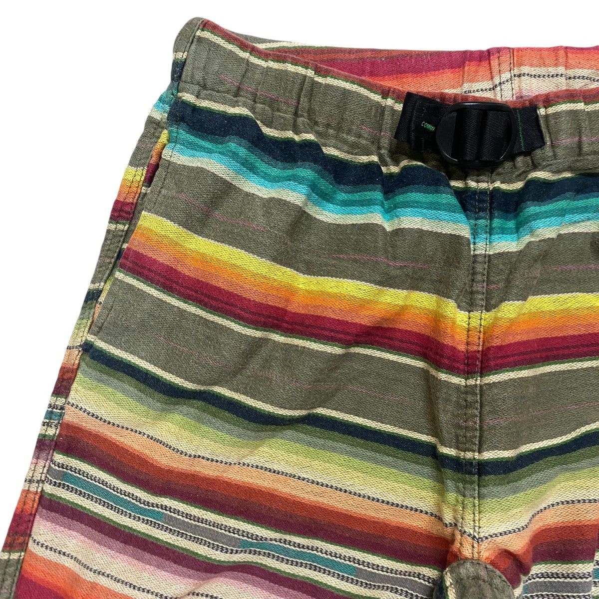 Wild Things Vintage Wildthings Rainbow Striped Cropped Pants Size US 28 / EU 44 - 4 Thumbnail