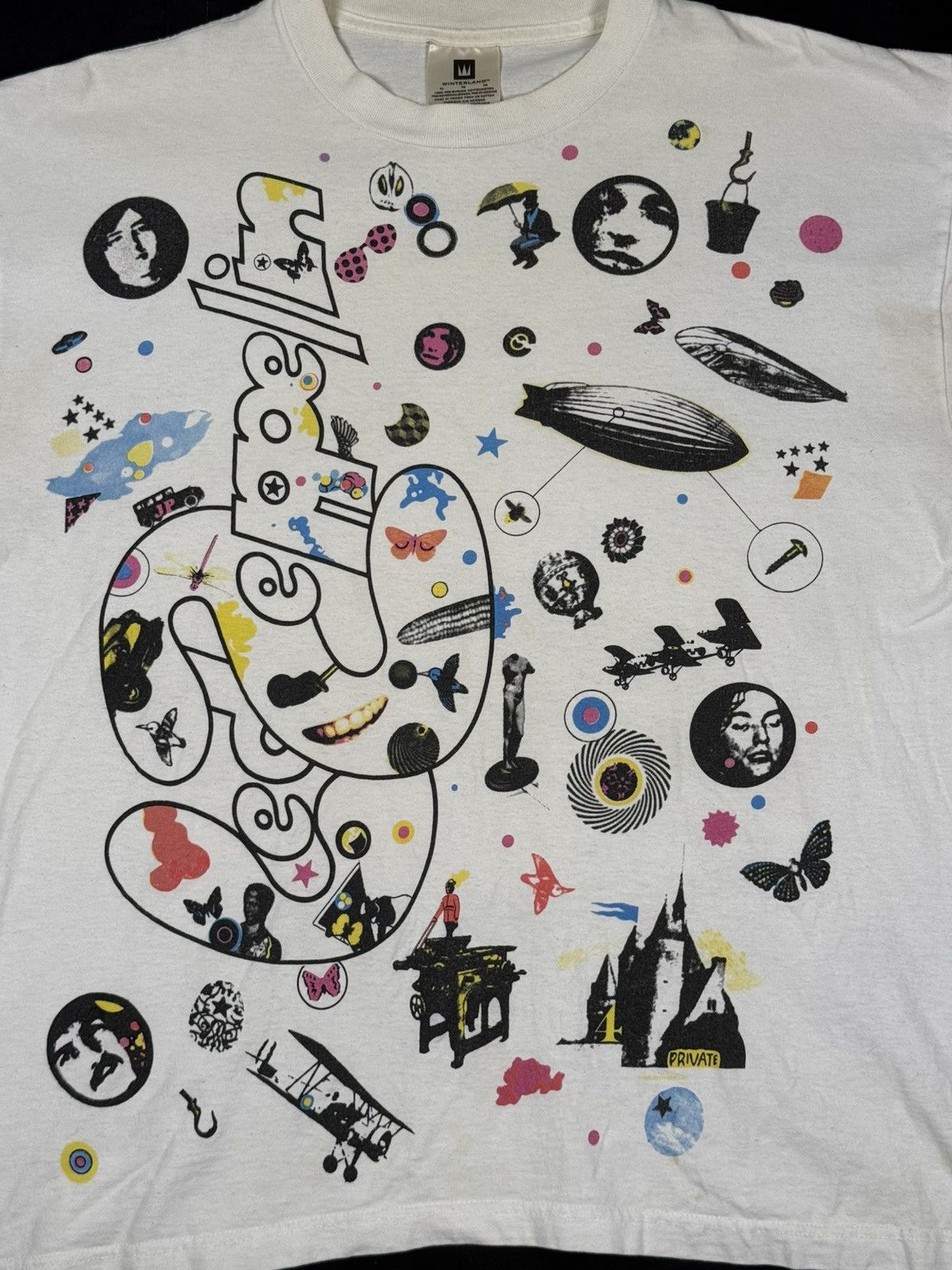 Band Tees × Vintage Led Zeppelin All Over Print Tee Size US XL / EU 56 / 4 - 2 Thumbnail