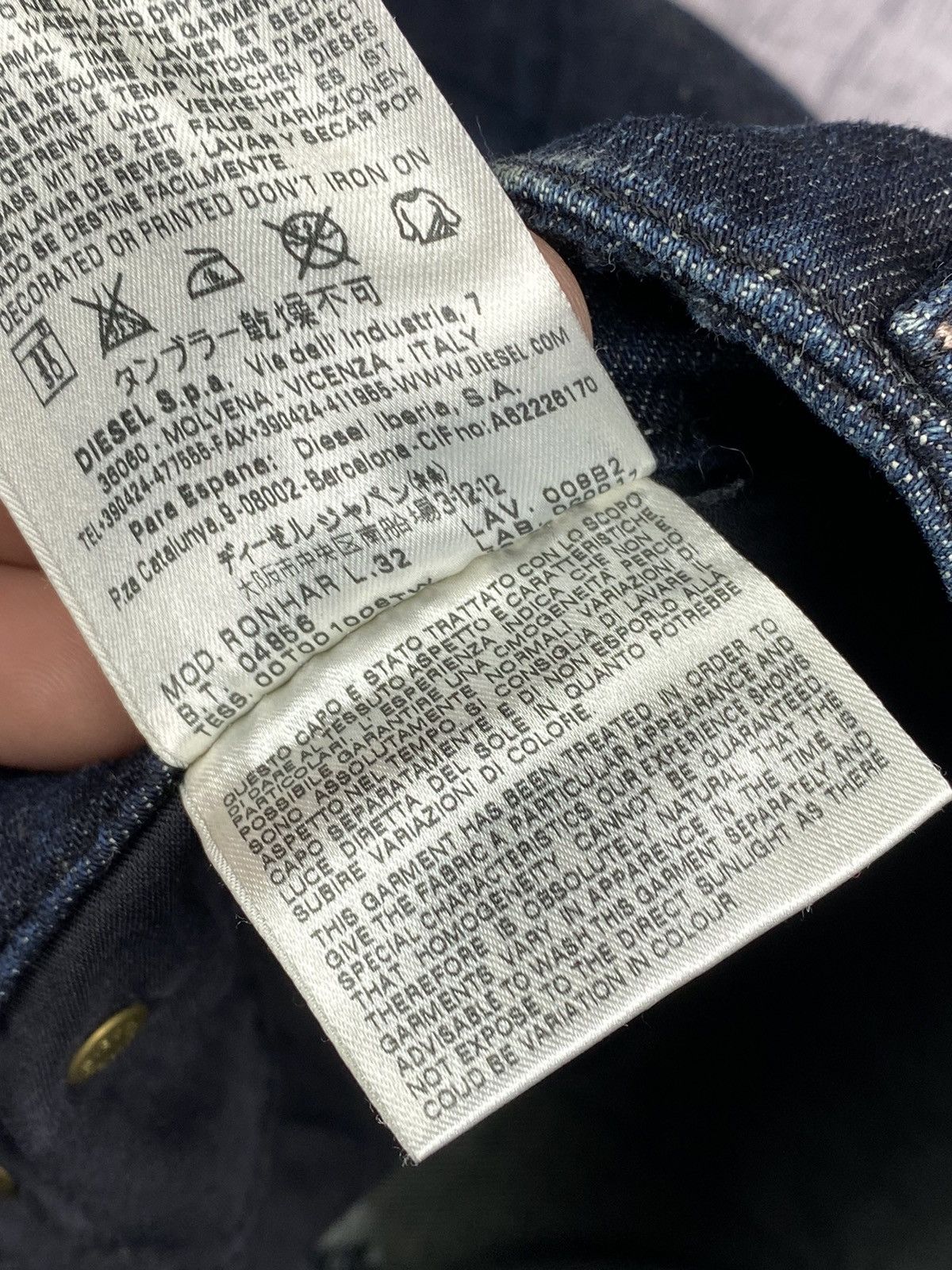 Diesel × Vintage Vintage Y2K Diesel Denim Jeans Size W32 Size 32" / US 10 / IT 46 - 17 Thumbnail