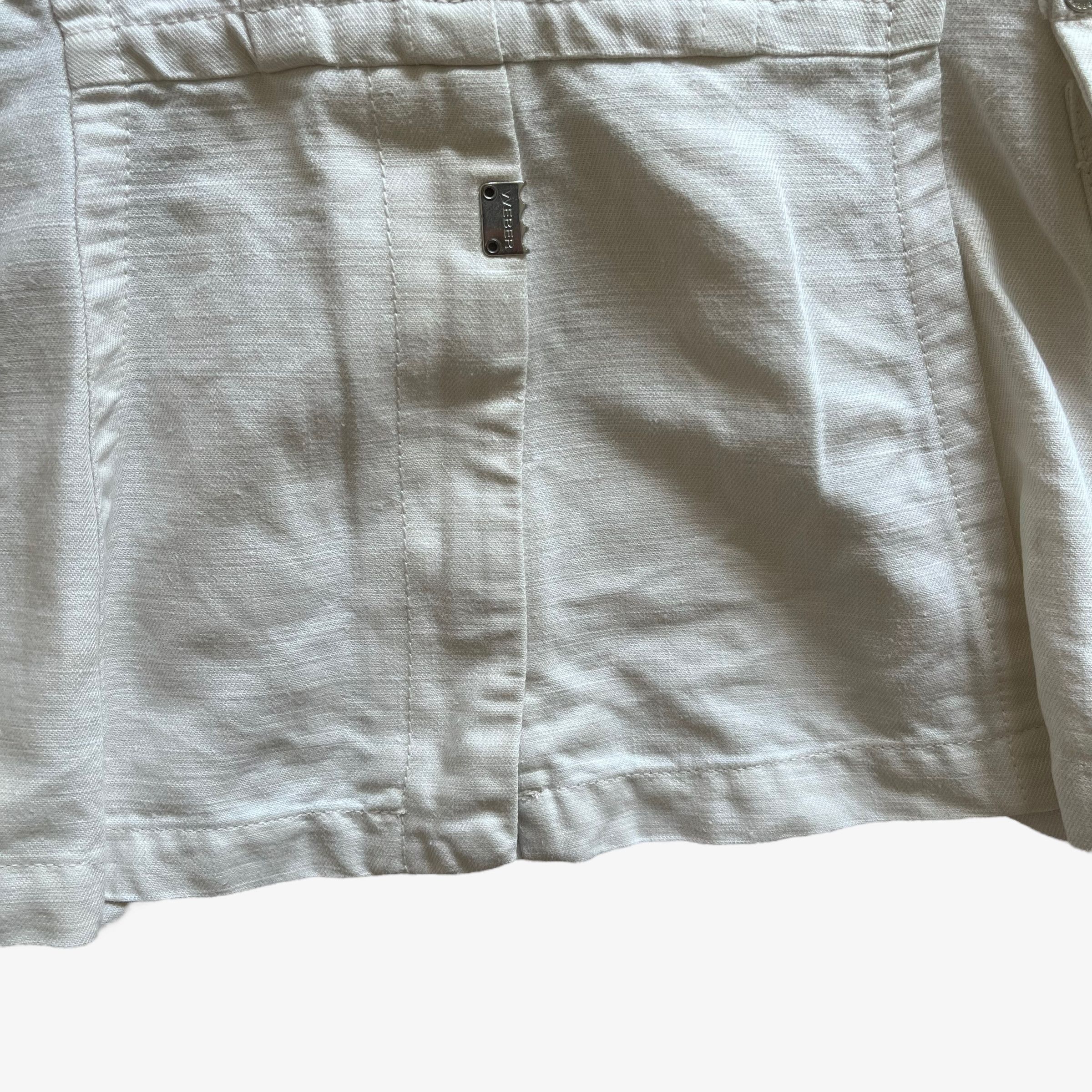 Gerry Weber Vintage Y2K Women's Gerry Weber White Linen Blazer Size S / US 4 / IT 40 - 6 Thumbnail