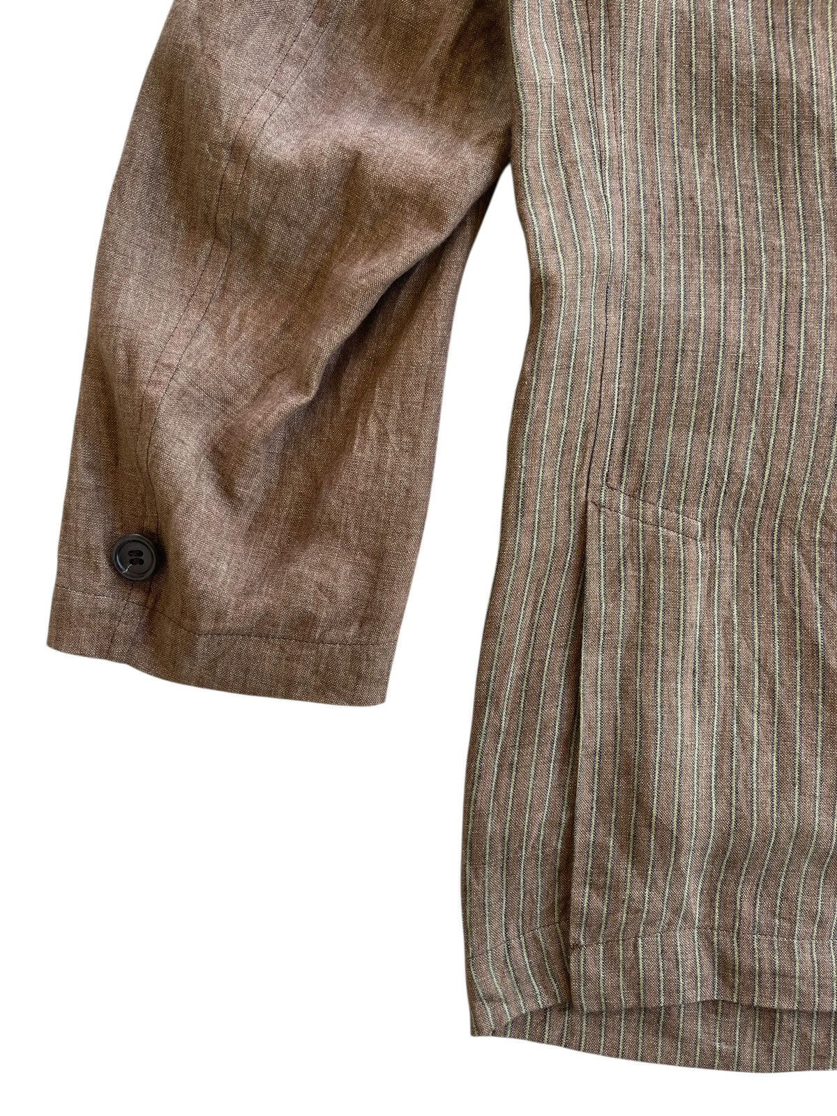 Christian Dior Monsieur Christian Dior Linen Hybrid Stripe Coat Size US M / EU 48-50 / 2 - 4 Thumbnail