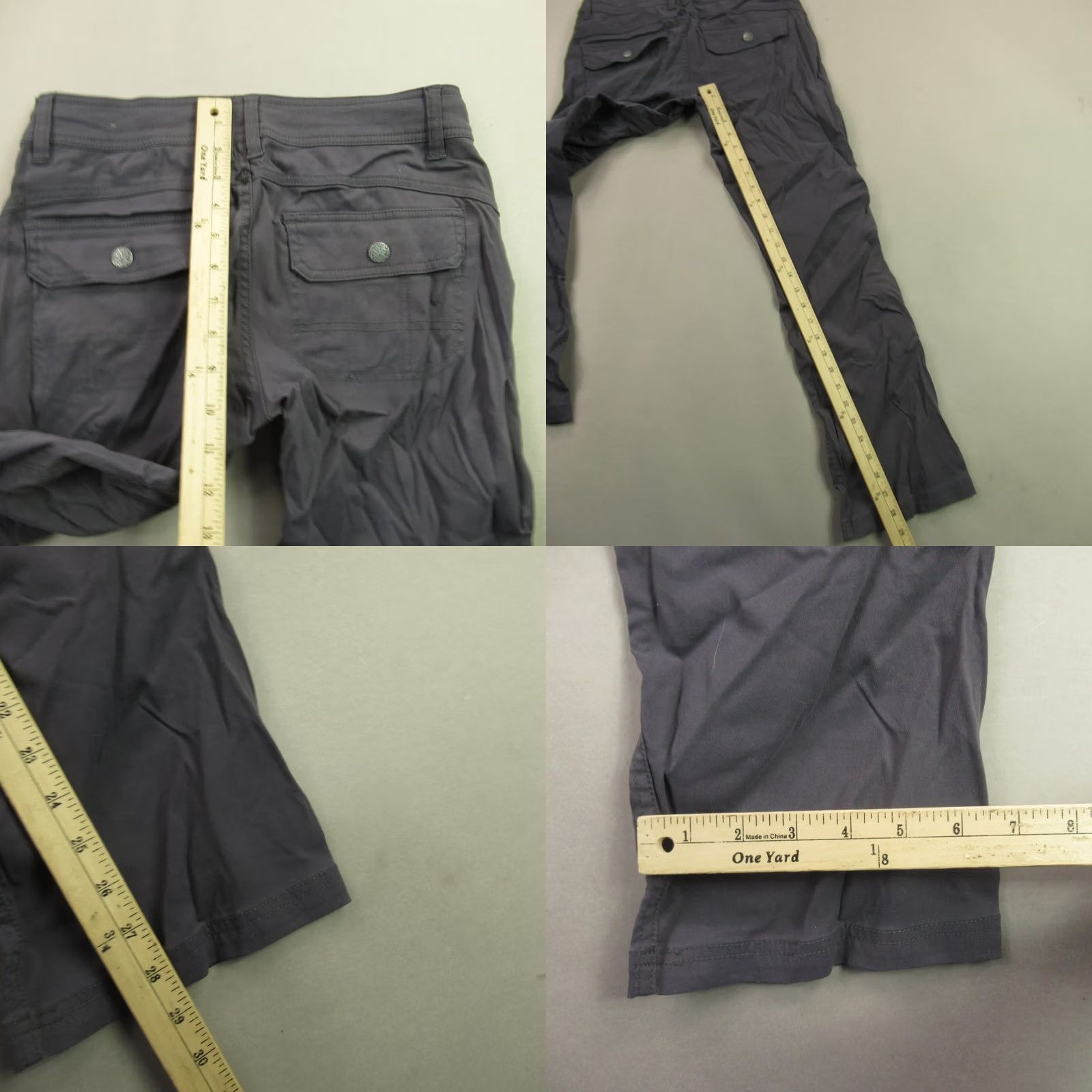 Prana prAna Pants Womens 2 Cargo Pockets Straight Leg Casual Outdoors Gray Size 26" / US 2 / IT 38 - 8 Thumbnail