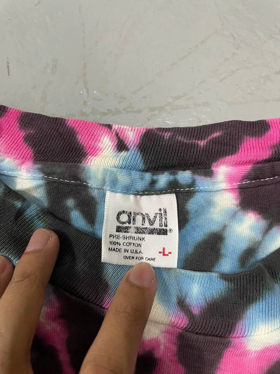 Anvil Vintage tye dye 90s Size US L / EU 52-54 / 3 - 5 Thumbnail
