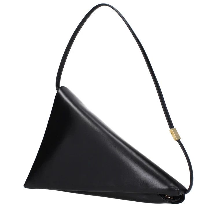 Marni o1f1d3z0525 Size: OS / Prisma Leather Triangle Bag in Black Size ONE SIZE - 2 Thumbnail