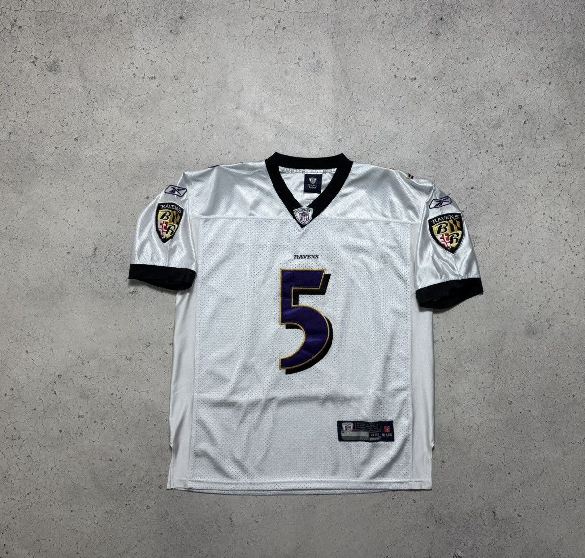 Reebok Reebok Baltimore Ravens NFL #5 Flacco Vintage Jersey Shirt Size US M / EU 48-50 / 2 - 2 Thumbnail