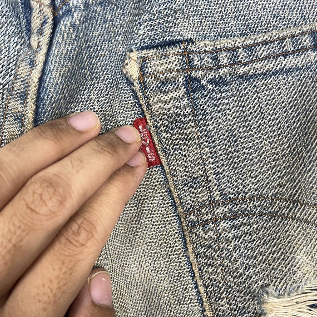 Levi's Vintage Levis Big E Made In Japan Trasher Button Fly Denim Size US 28 / EU 44 - 16 Thumbnail