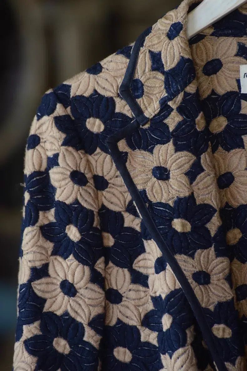 Comme des Garcons Comme Des Garcons size F Relief Floral Cardigan Jacket Size S / US 4 / IT 40 - 3 Thumbnail