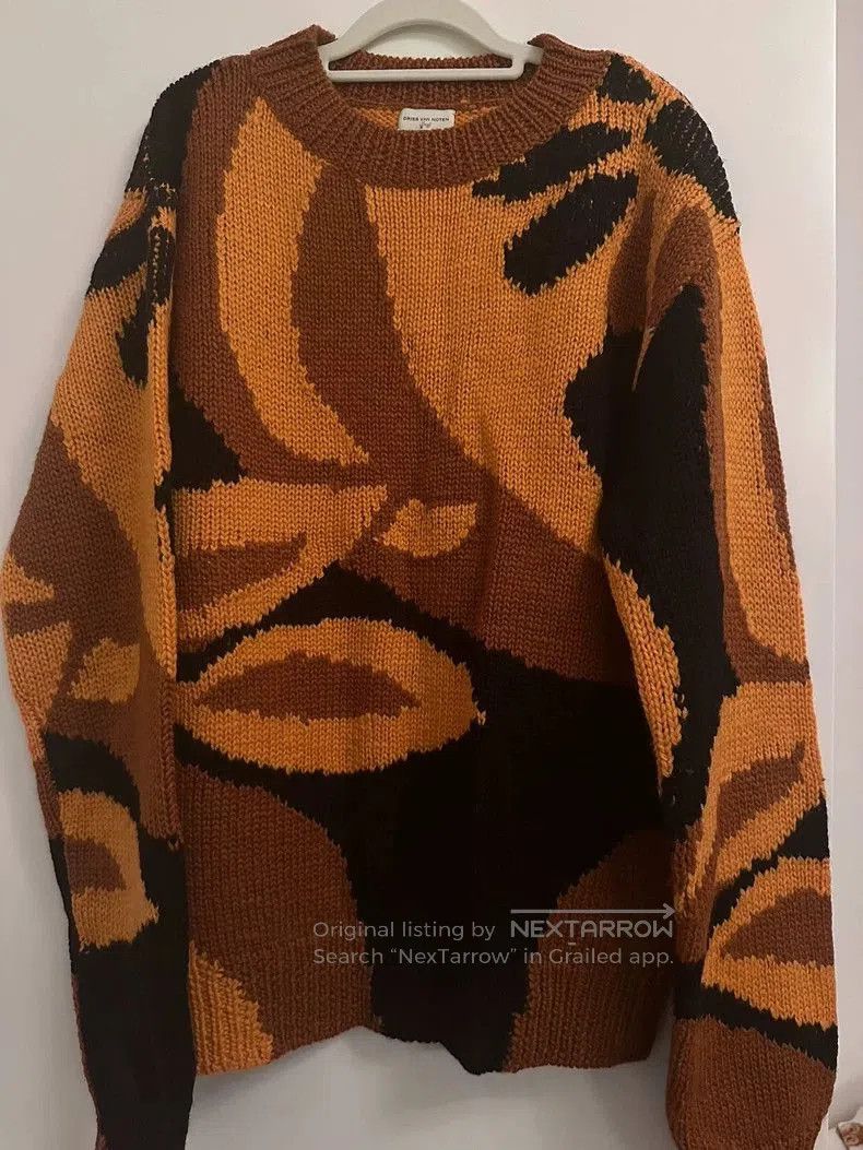 Dries Van Noten Dries Van Noten Floral Wool Sweater S. Size US S / EU 44-46 / 1 - 1 Thumbnail